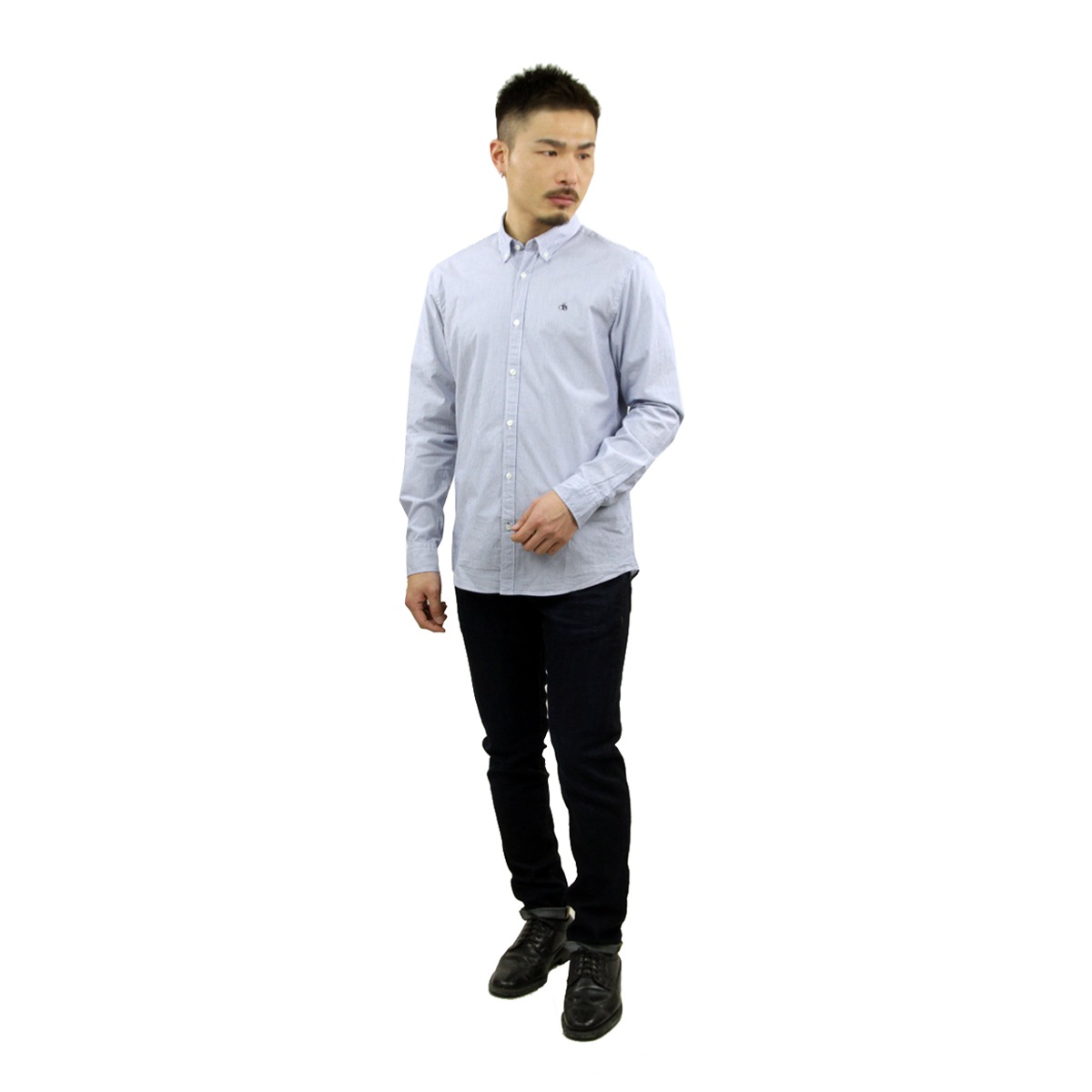 �����å�����ɥ����� ��� Ĺµ����� ��������Ź SCOTCH��SODA �ܥ�������� �����ե��å� �ݥץ�󥷥�� BASIC SLIM FIT ORGANIC YARN-DYED POPLIN SHIRT 165339 0217 61452 69 COMBO A A39B B1C C1D D6E E07F