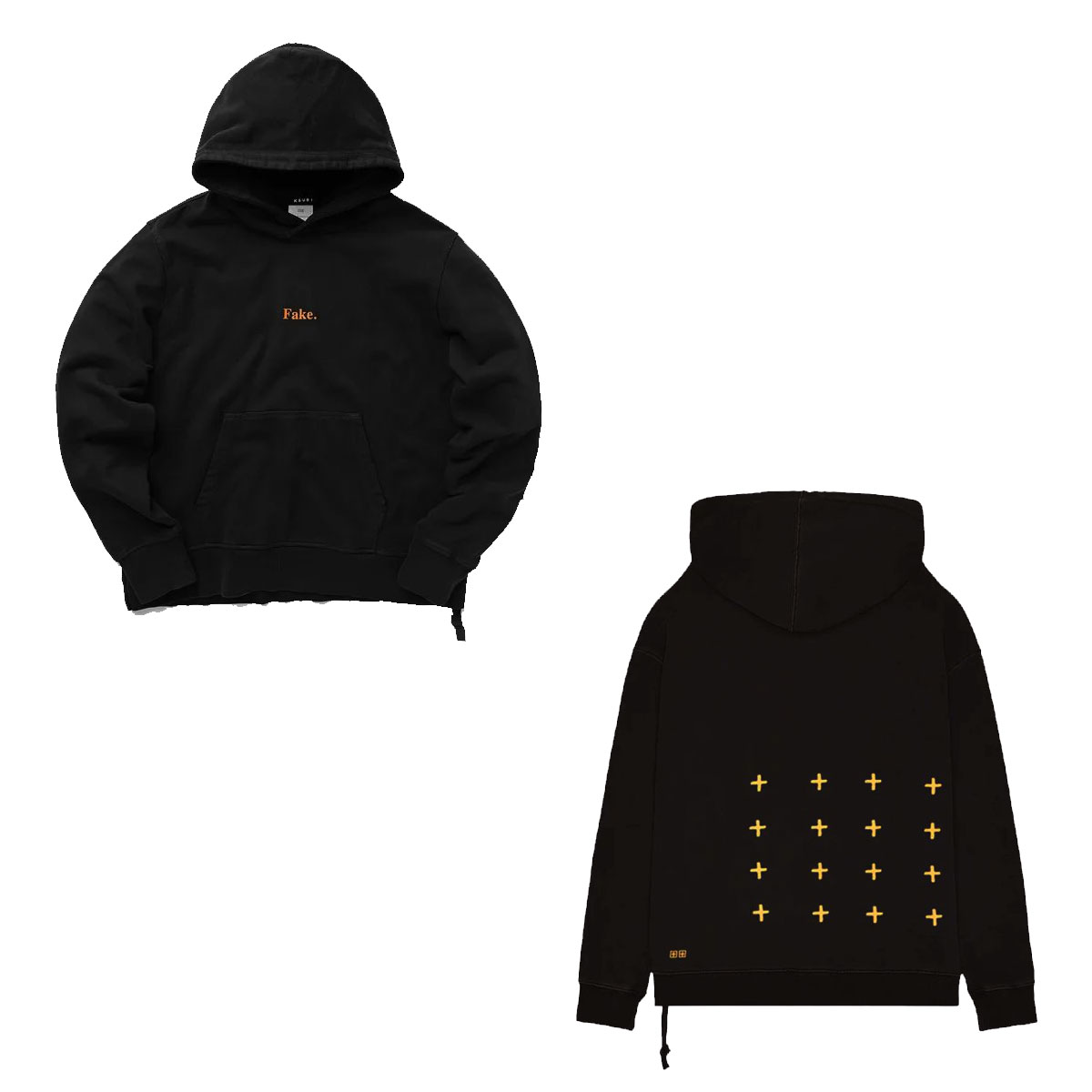 ���� ��� �ѡ����� ��������Ź KSUBI ����ץ� �ץ륪���С� �ա��ǥ��� FAKE KASH HOODIE BLACK ORANGE MPS23FL015 BLKKLB