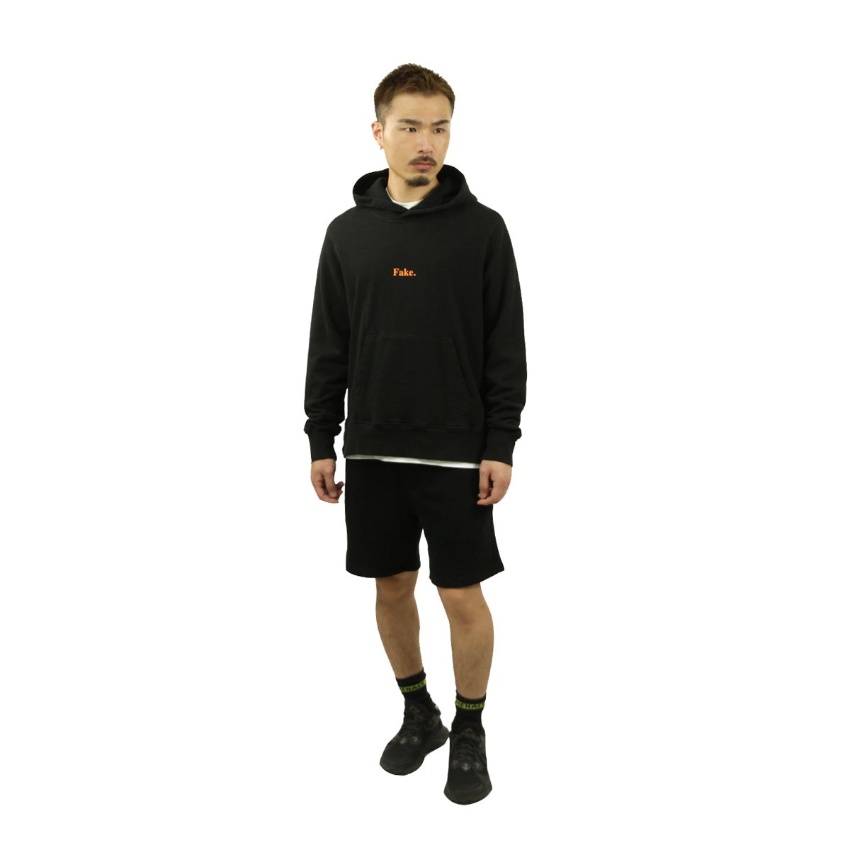 ���� ��� �ѡ����� ��������Ź KSUBI ����ץ� �ץ륪���С� �ա��ǥ��� FAKE KASH HOODIE BLACK ORANGE MPS23FL015 BLKKLB
