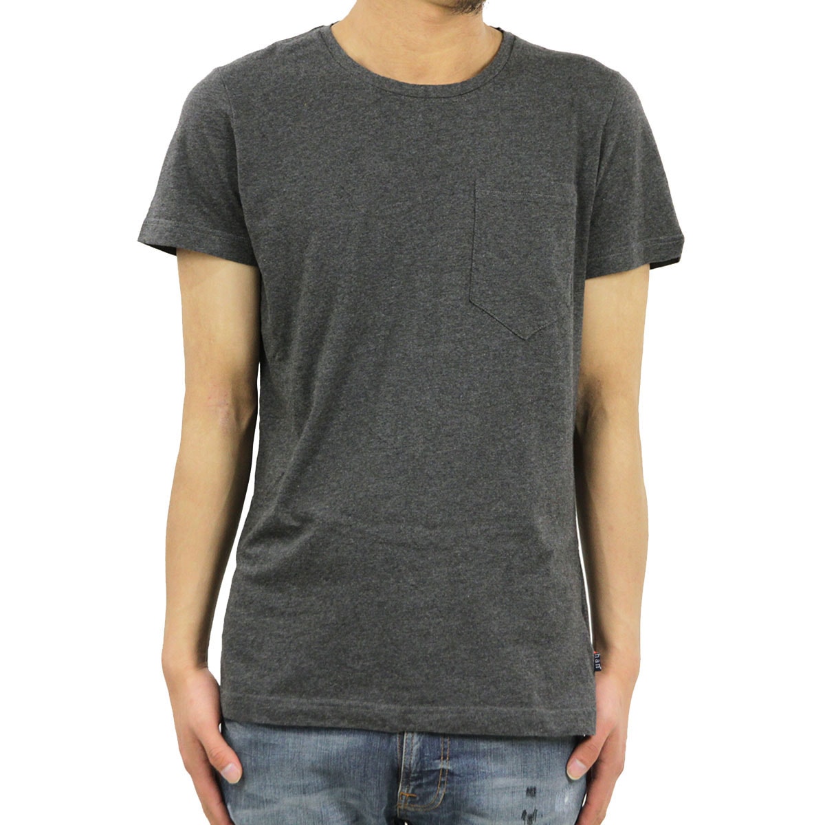 ϥ HAN KJOBENHAVN  2ѥåȾµݥåT 2 PAC POCKET TEE WHITE-GREY A56B B1C C1D D1E E01F