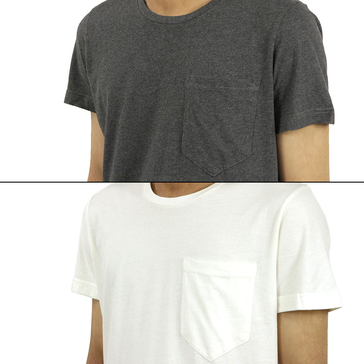 ϥ HAN KJOBENHAVN  2ѥåȾµݥåT 2 PAC POCKET TEE WHITE-GREY A56B B1C C1D D1E E01F