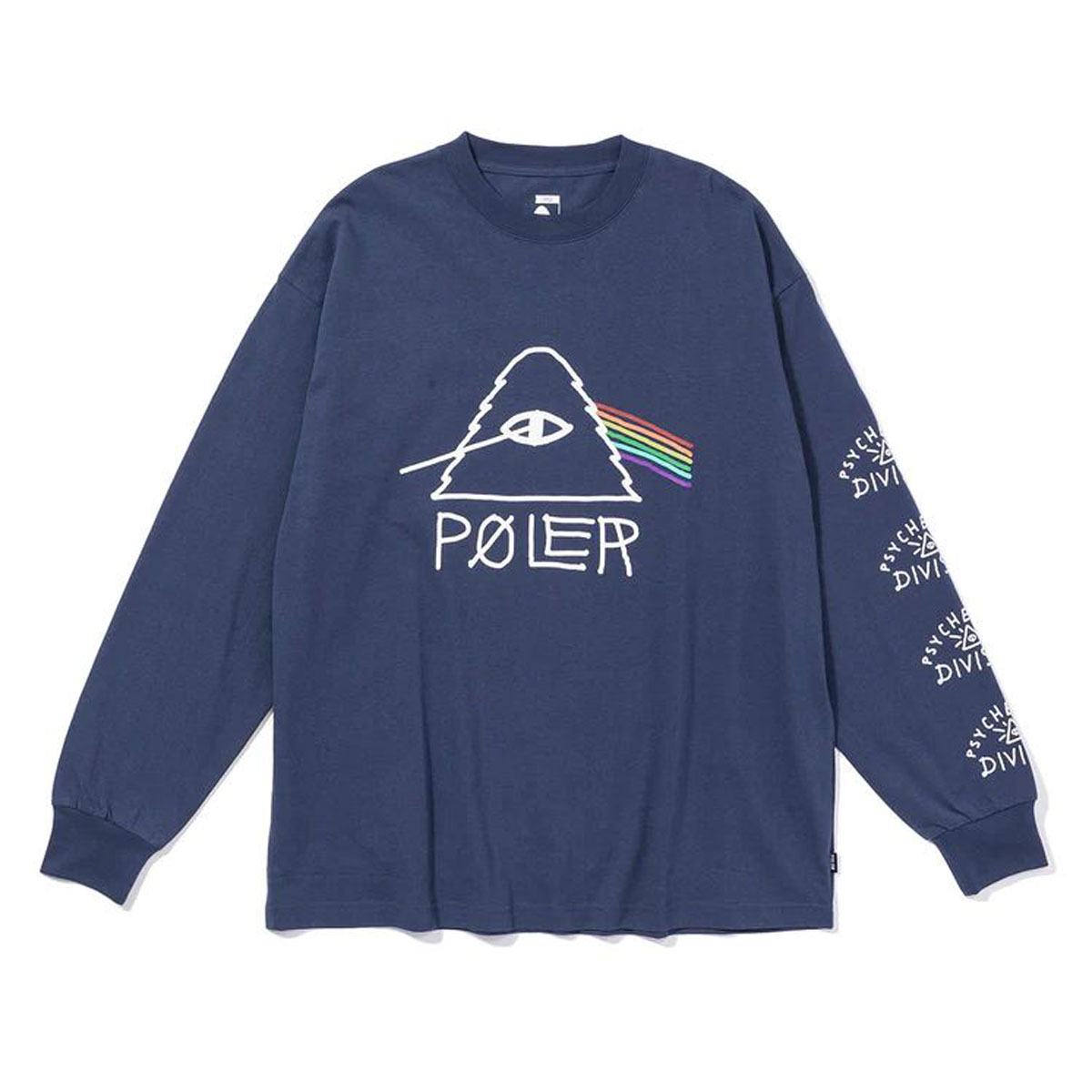 ݡ顼  ĹµT Ź POLER 롼ͥå µץ T PSYCHEDELIC RELAX FIT L/S TEE DC 241MCV0245-NVY NAVY