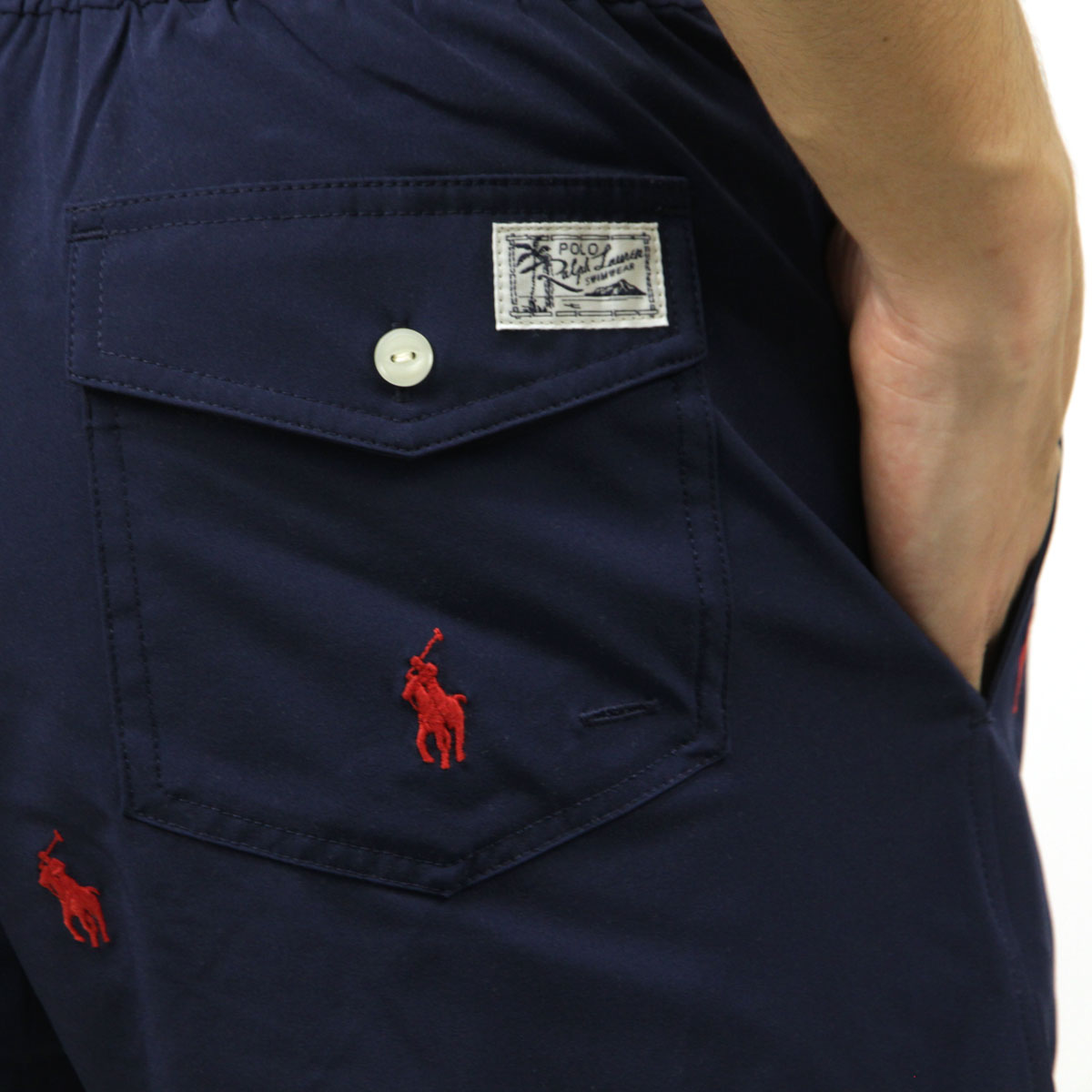 �ݥ� ���ե������ ��� ������ѥ�� ������ POLO RALPH LAUREN ���� ���� TRAVELER PONY SWIM SHORT MID TRUNK NAVY 710835127 A05B B1C C2D D7E E06F