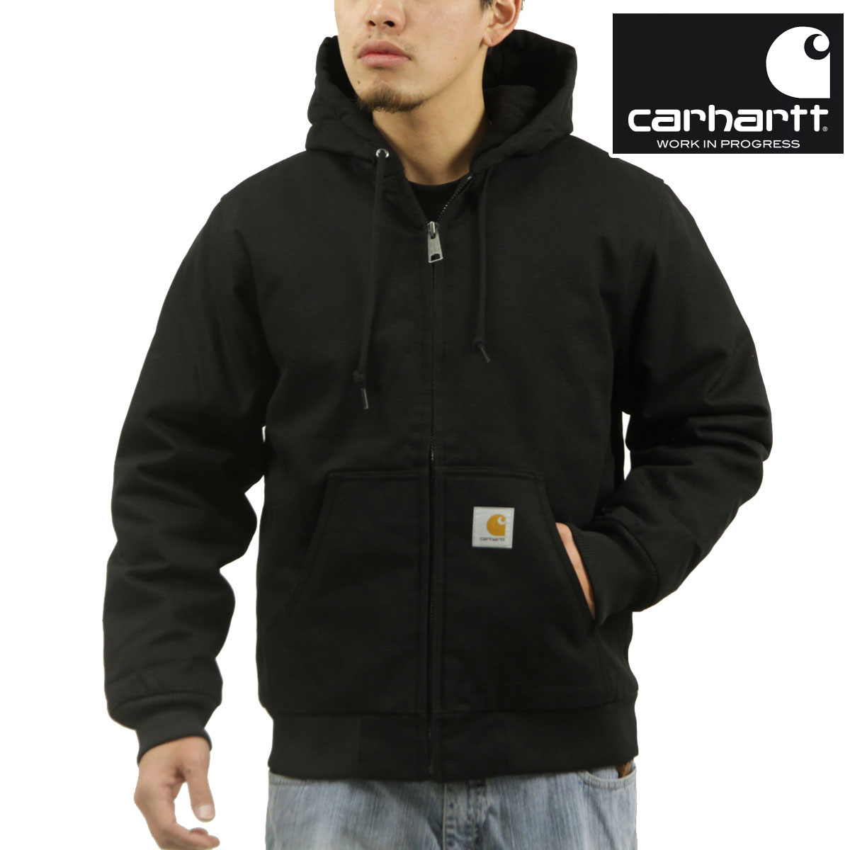 ϡ  ƥ֥㥱å  CARHARTT WIP  åץå 㥱å ACTIVE JACKET BLACK RIGID I023083 8901