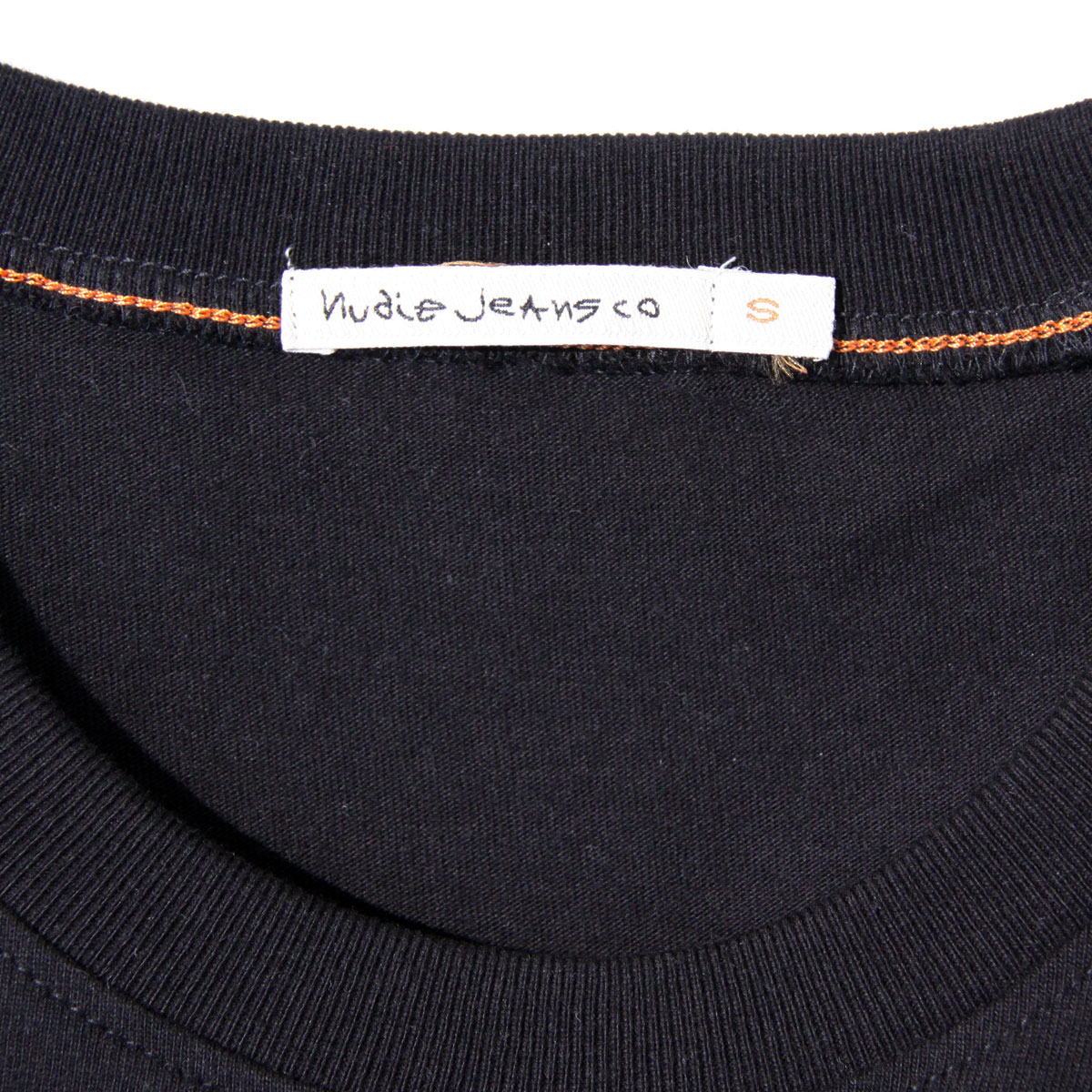 �̡��ǥ��������� Nudie Jeans ��������Ź ��� ���롼�ͥå� Ⱦµ�ݥ��å�T����� KURT WORKER TEE BLACK B01 131532 A62B B1C C1D D1E E13F