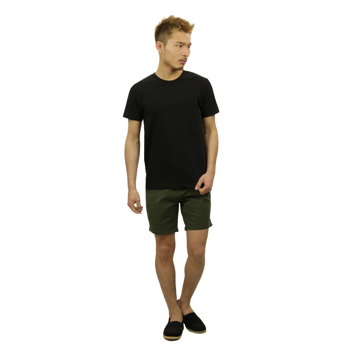 �̡��ǥ��������� Nudie Jeans ��������Ź ��� ���롼�ͥå� Ⱦµ�ݥ��å�T����� KURT WORKER TEE BLACK B01 131532 A62B B1C C1D D1E E13F