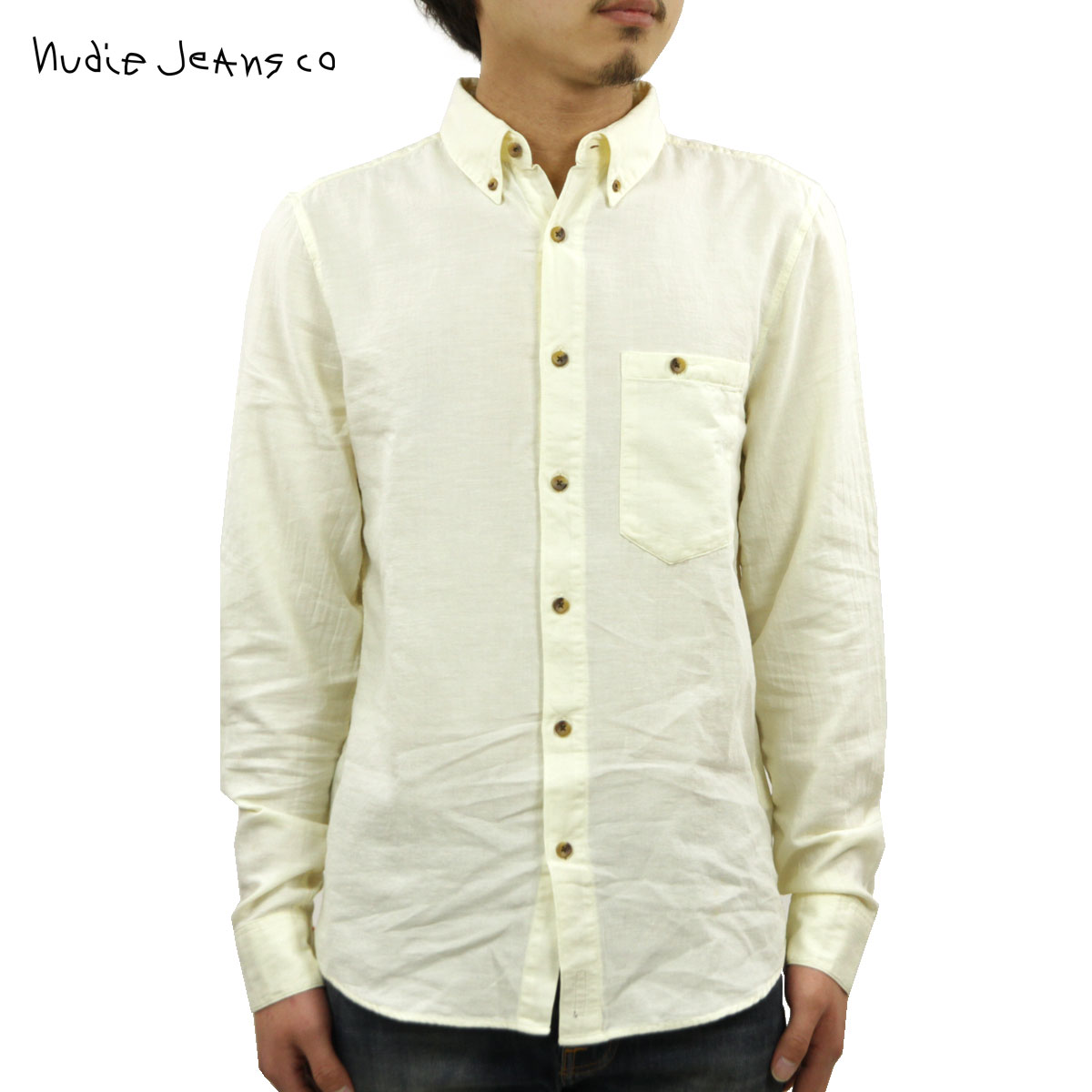 ̡ǥ   Ź Nudie Jeans Ĺµ  Stanley 140351 3026 W02 Ecru A62B B1C C1D D6E E18F