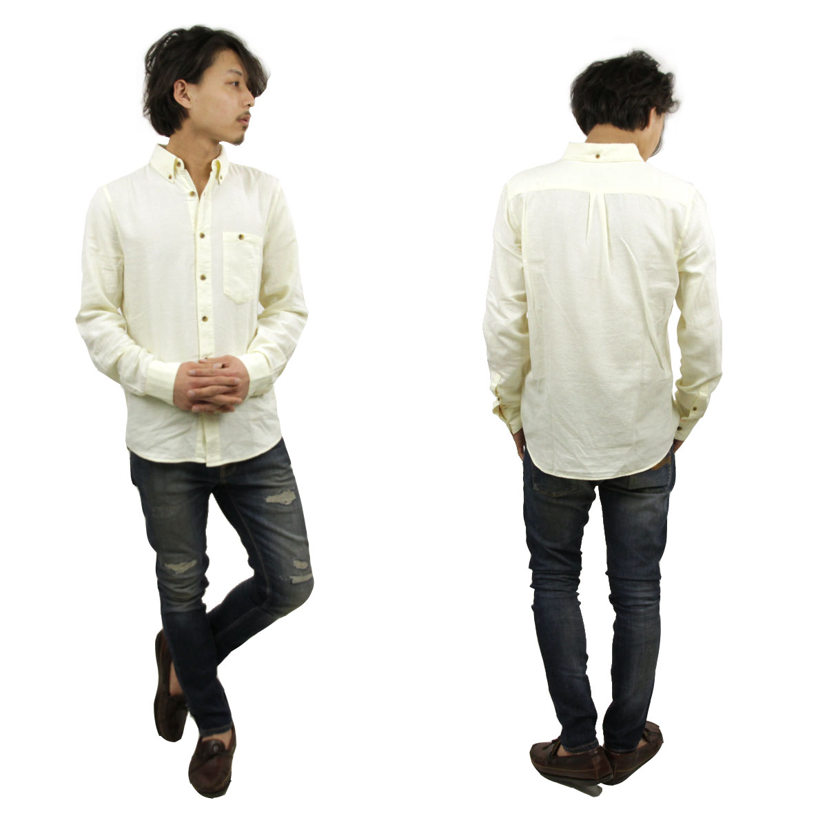 �̡��ǥ��������� ����� ��� ��������Ź Nudie Jeans Ĺµ�����  Stanley 140351 3026 W02 Ecru A62B B1C C1D D6E E18F