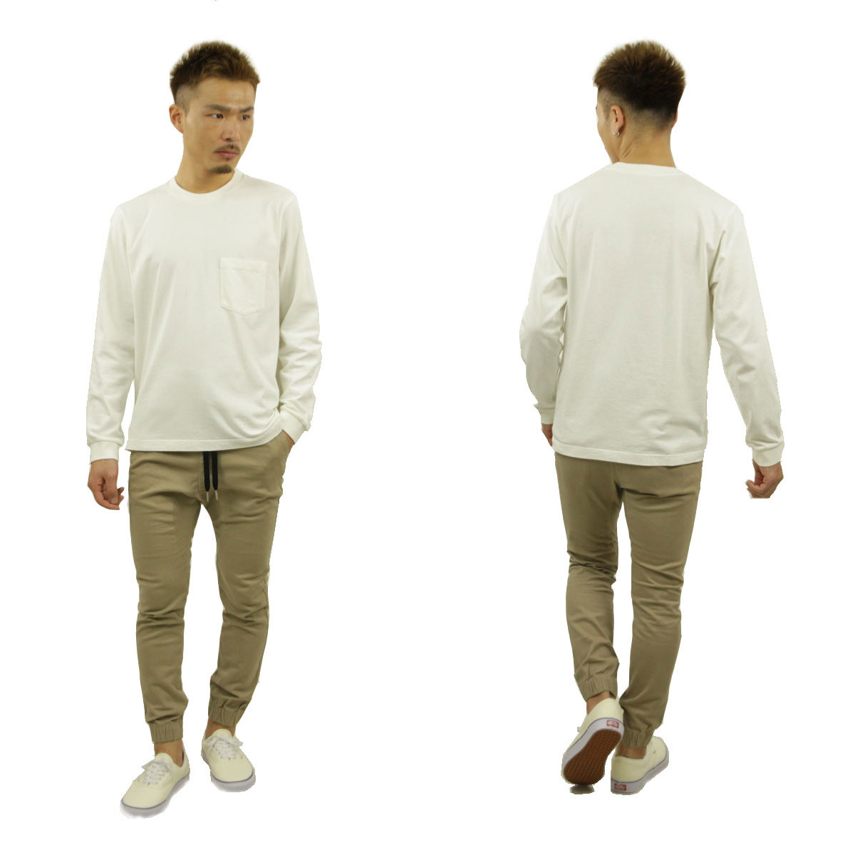 ̡ǥ T  Ź Nudie Jeans ĹµT T ݥT RUDI HEAVY POCKET LONG SLEEVE TEE CHALK WHITE W47 131713 A62B B1C C1D D2E E01F