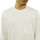 ̡ǥ T  Ź Nudie Jeans ĹµT T ݥT RUDI HEAVY POCKET LONG SLEEVE TEE CHALK WHITE W47 131713 A62B B1C C1D D2E E01F