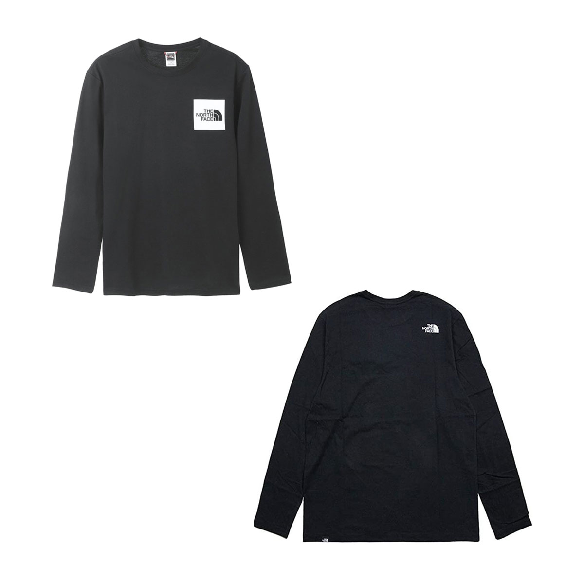 Ρե T   THE NORTH FACE ȥåץ ĹµT  L/S FINE TEE NF0A37FT KY4 TNF BLACK/TNF WHITE A14B B1C C1D D2E E13F