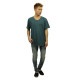 ̡ǥ T Ź Nudie Jeans ȾµT  Roundneck Pocket Tee Organic Melange 131244 Petrol A62B B1C C1D D1E E08F