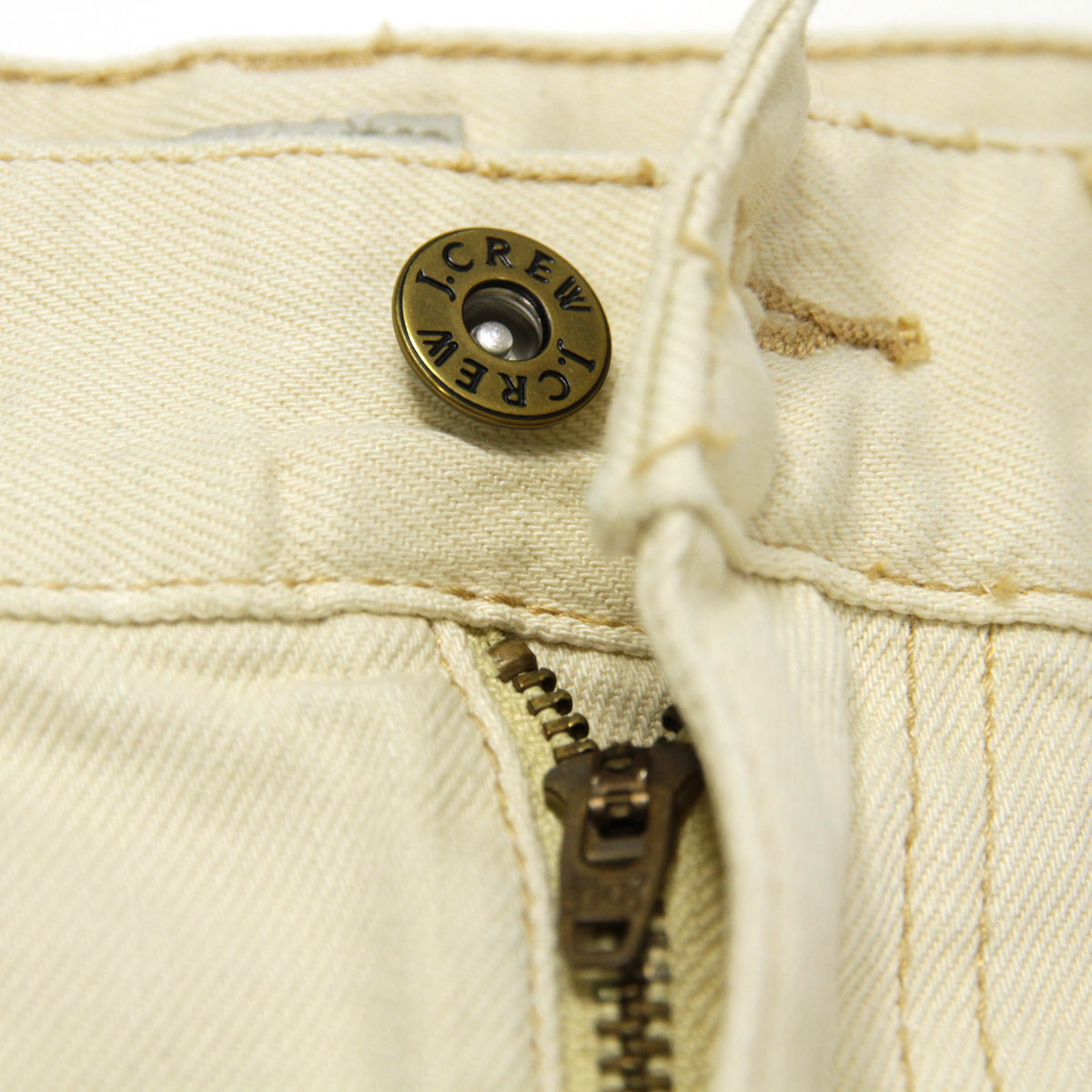 ���������롼 ������ ��� ������ J.CREW �����ѥ�  VINTAGE SLIM-STRAIGHT GARMENT-DYED JEAN IVORY A38B B1C C2D D1E E18F
