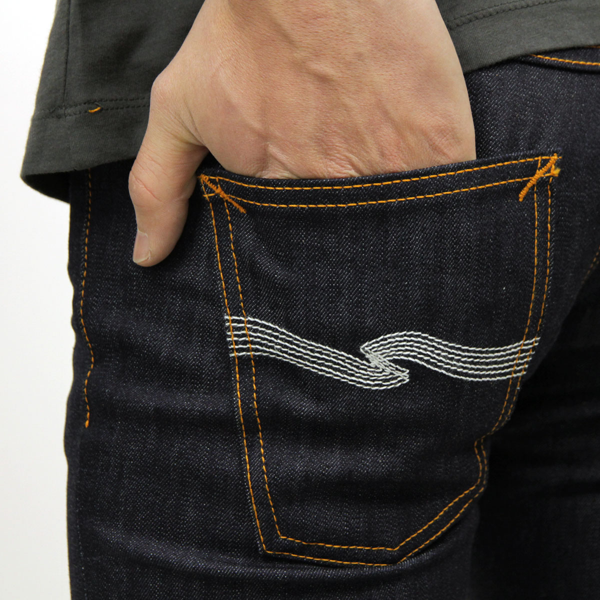 �̡��ǥ��������� ������ ��� ��������Ź Nudie Jeans �����ѥ� THIN FINN DENIM JEANS ORGANIC DRY ECRU EMB 559 110268 A62B B1C C2D D1E E06F
