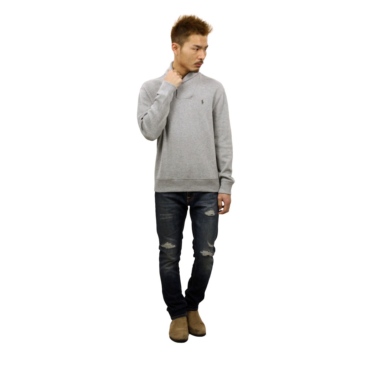 �ݥ� ���ե������ POLO RALPH LAUREN ������ ��� ���硼��ͥå��������å� SHAWL FLEECE A05B B1C C1D D5E E02F