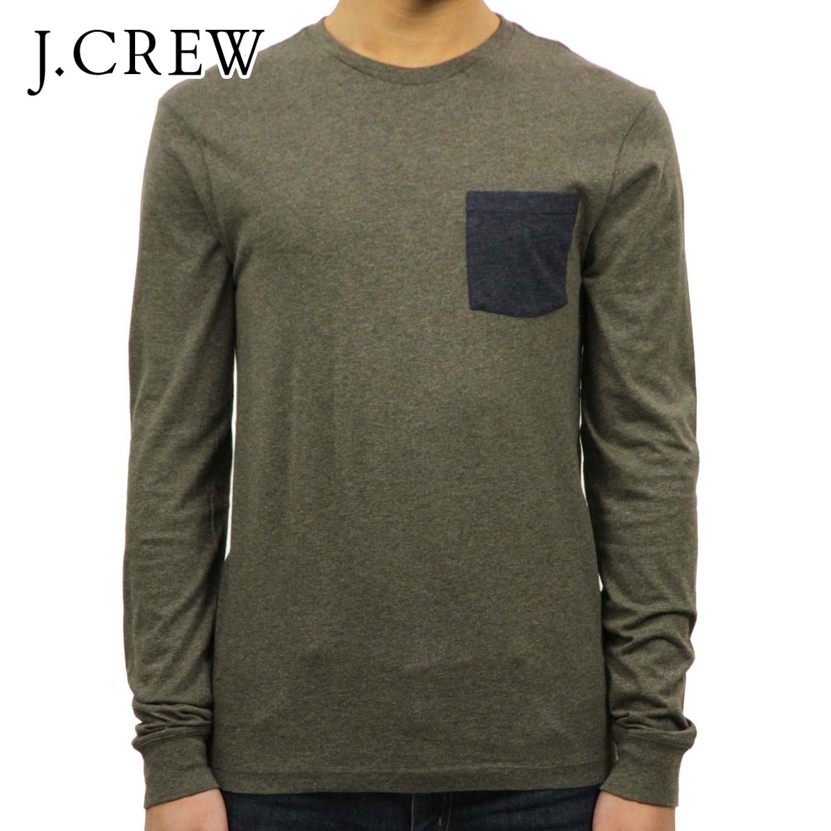 ���������롼 ����T ��� ������ J.CREW ĹµT����� SLIM LONG-SLEEVE CONTRAST-POCKET TEE D20S30