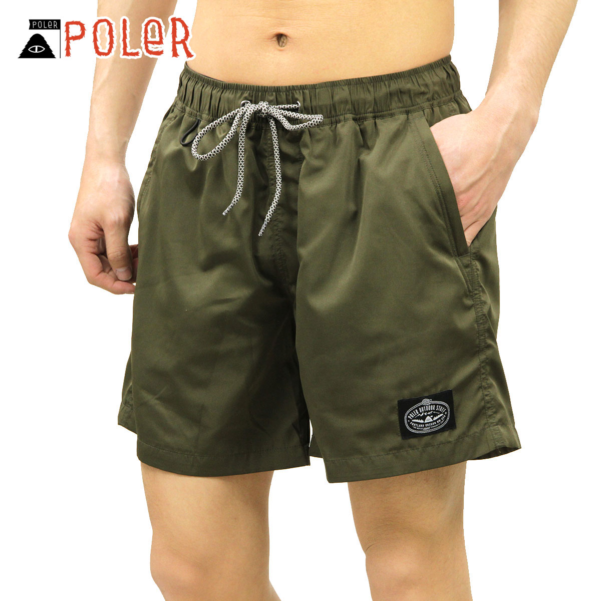 ݡ顼 硼ȥѥ  Ź POLER 2WAY  ϡեѥ ѥ ܥȥॹ POLER 2WAY BAGGY SHORTS 55100138-OLV OLIVE A79B B1C C2D D4E E08F