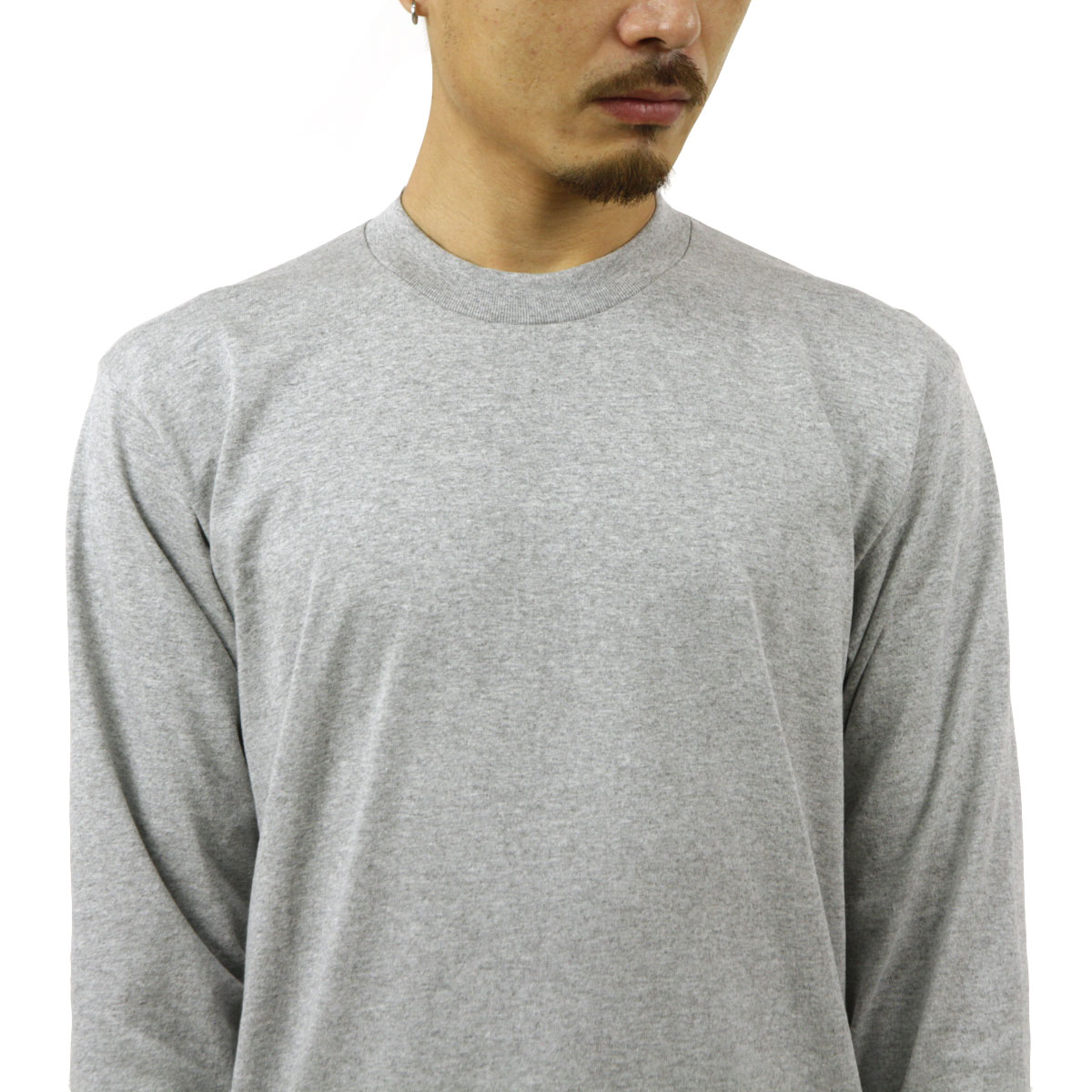�ץ������ ����T ��� ������ PROCLUB ĹµT����� ���롼�ͥå�ĹµT����� HEAVY WEIGHT COTTON LONG SLEEVE CREW NECK T-SHIRT HEATHER GREY #114  �礭�������� AB6B B1C C1D D2E E02F