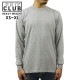 �ץ������ ����T ��� ������ PROCLUB ĹµT����� ���롼�ͥå�ĹµT����� HEAVY WEIGHT COTTON LONG SLEEVE CREW NECK T-SHIRT HEATHER GREY #114  �礭�������� AB6B B1C C1D D2E E02F