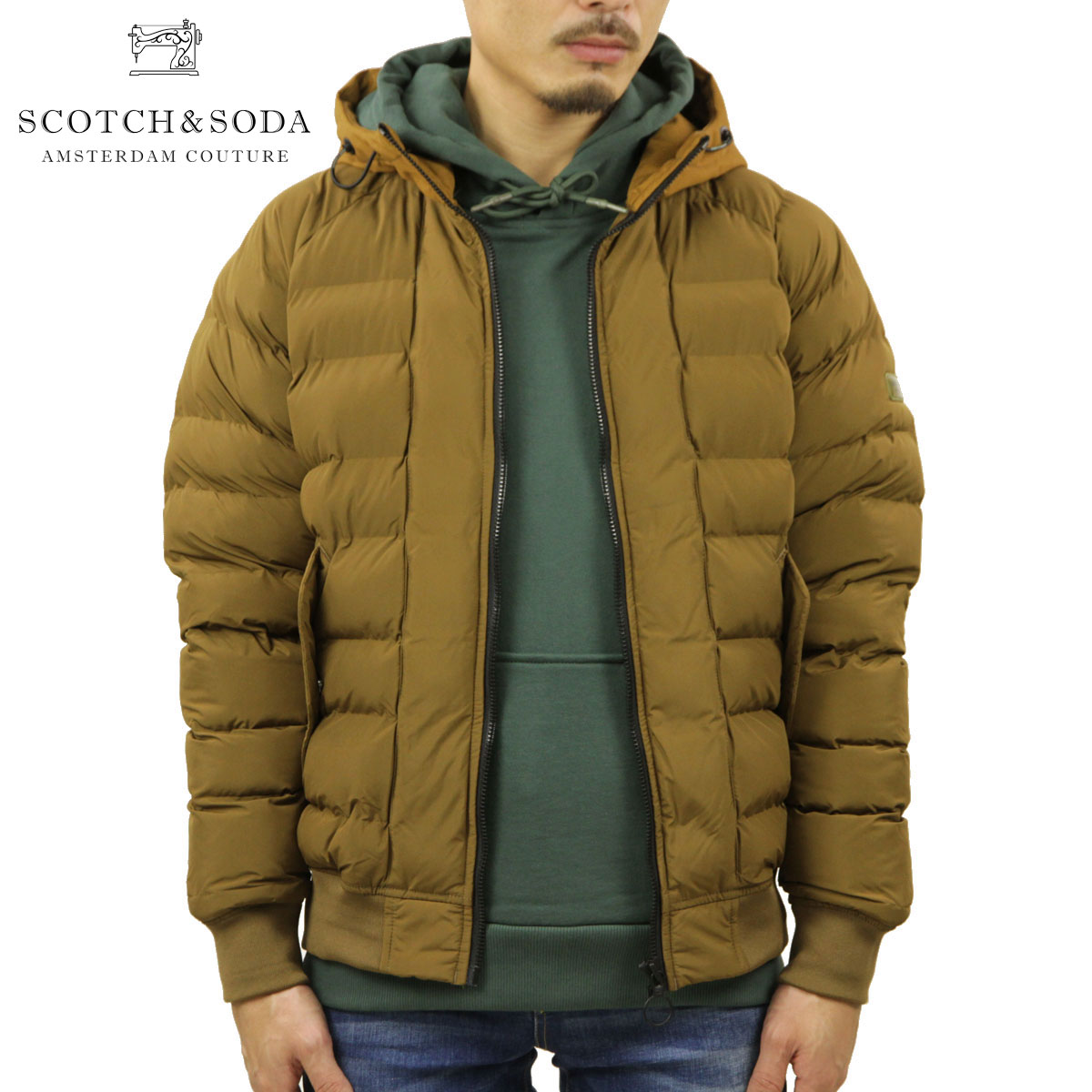 �����å�����ɥ����� �������� ��� ��������Ź SCOTCH��SODA �����󥸥㥱�å� WATER-REPELLENT SHORT PUFFER JACKET TABACCO MELANGE 166467 4212 41811 36 A39B B1C C1D D4E E04F