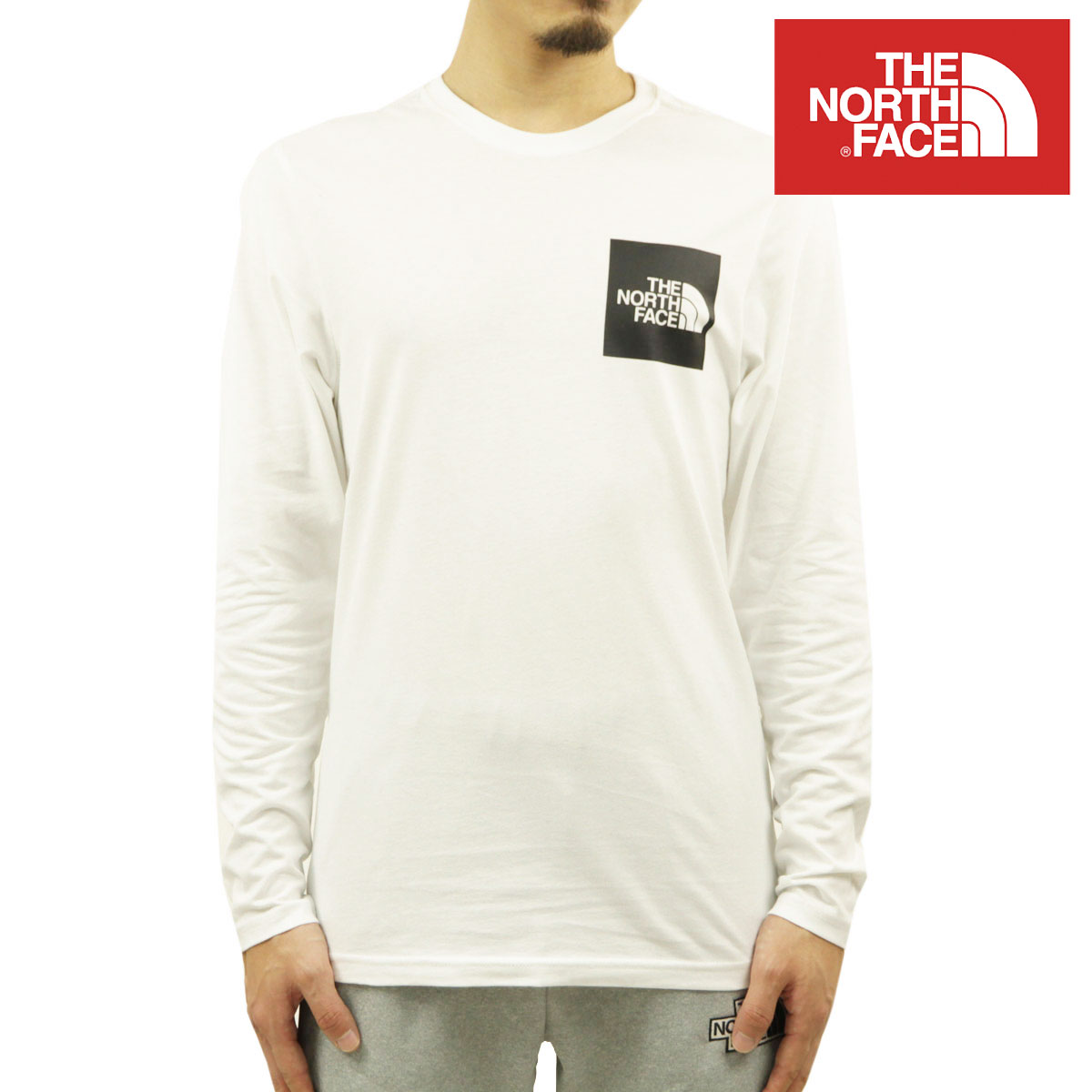 �Ρ����ե����� ����T ��� ������ THE NORTH FACE �ȥåץ� ĹµT����� ���� L/S FINE TEE NF0A37FT FN4 TNF WHITE A14B B1C C1D D2E E01F