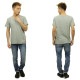 ̡ǥ T Ź Nudie Jeans ȾµT  Roundneck Pocket Tee Organic Melange 131244 Green/Greymel A62B B1C C1D D1E E08F