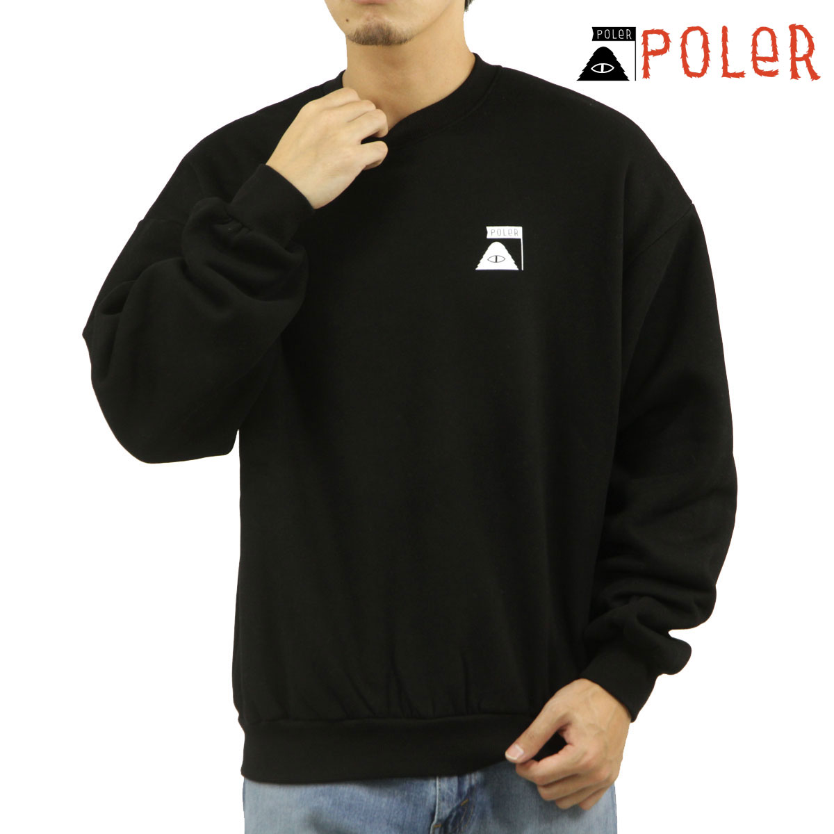 �ݡ��顼 ��� �������å� ��������Ź POLER ���롼�ͥå� ���� ����T SUMMIT CREW FLEECE D 243MCV0053-BLK BLACK