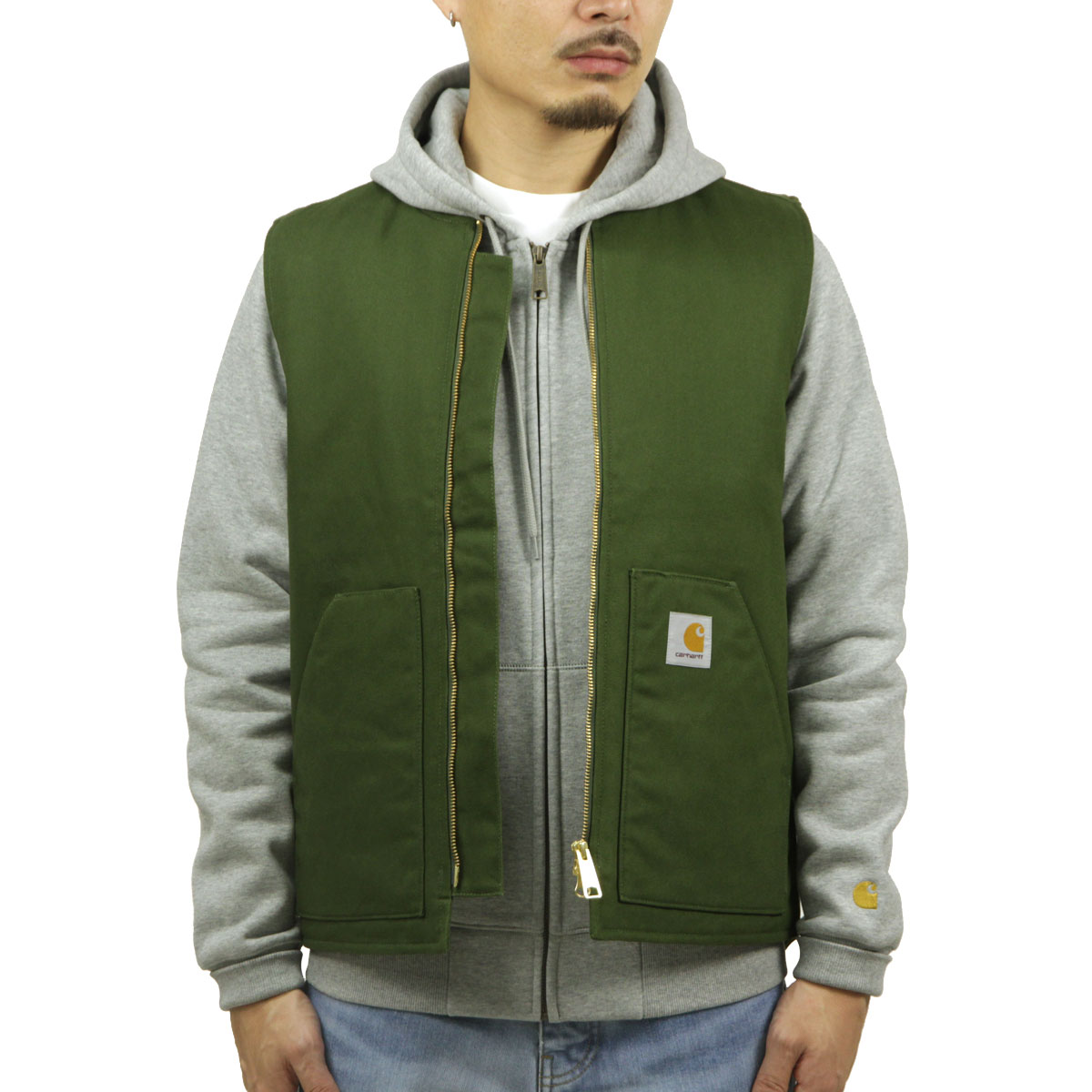 �����ϡ��� ��� �٥��� ������ CARHARTT WIP �������� ���åץ��å� ���� CLASSIC VEST TARRAGON RIGID I015251 2BR01 AB0B B1C C1D D4E E08F