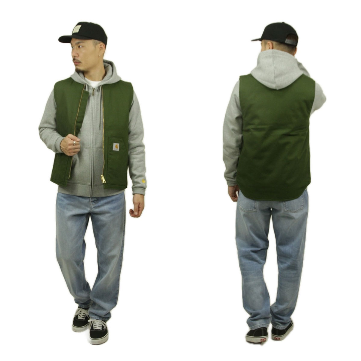 �����ϡ��� ��� �٥��� ������ CARHARTT WIP �������� ���åץ��å� ���� CLASSIC VEST TARRAGON RIGID I015251 2BR01 AB0B B1C C1D D4E E08F