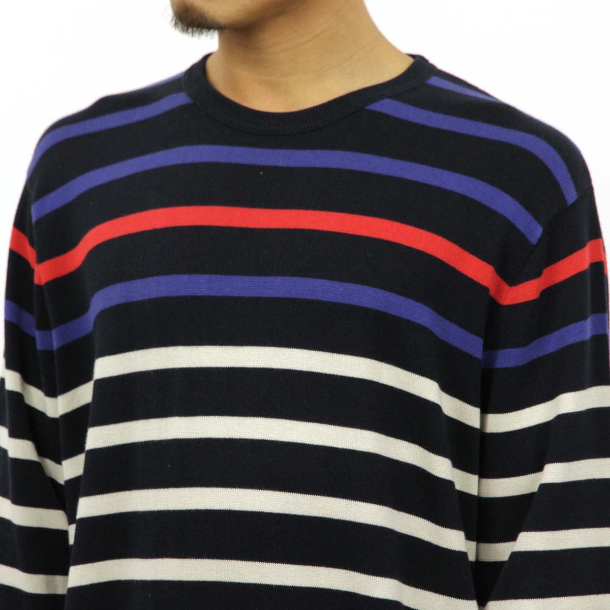 ���������롼 �������� ��� ������ J.CREW  MULTISTRIPE CREWNECK SWEATER A38B B1C C1D D7E E06F