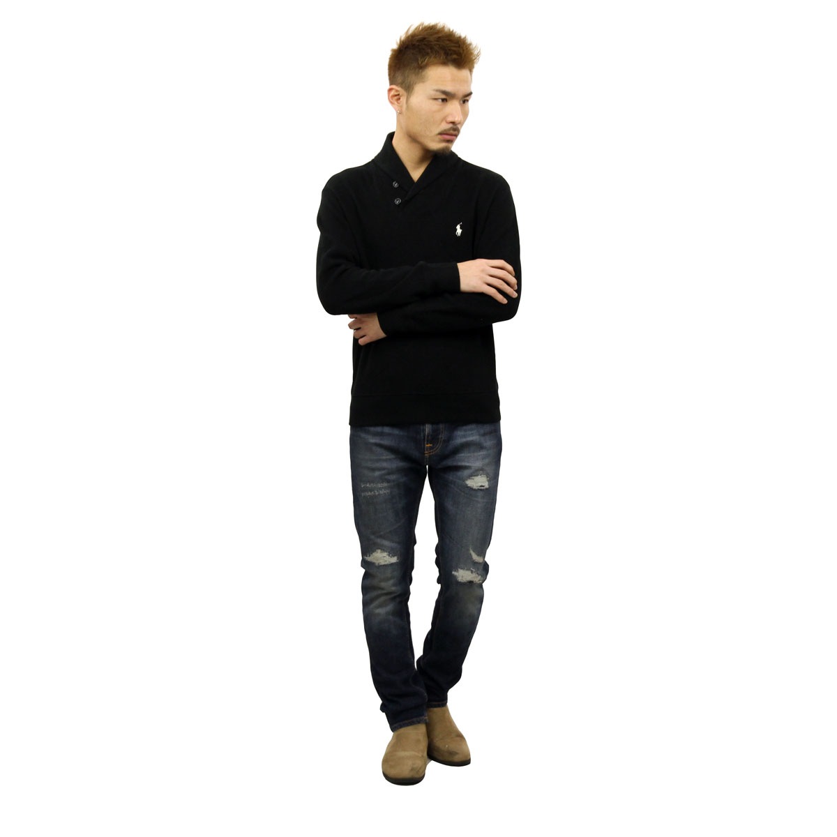 �ݥ� ���ե������ POLO RALPH LAUREN ������ ��� ���硼��ͥå��������å� SHAWL FLEECE A05B B1C C1D D5E E13F
