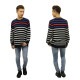 ���������롼 �������� ��� ������ J.CREW  MULTISTRIPE CREWNECK SWEATER A38B B1C C1D D7E E06F