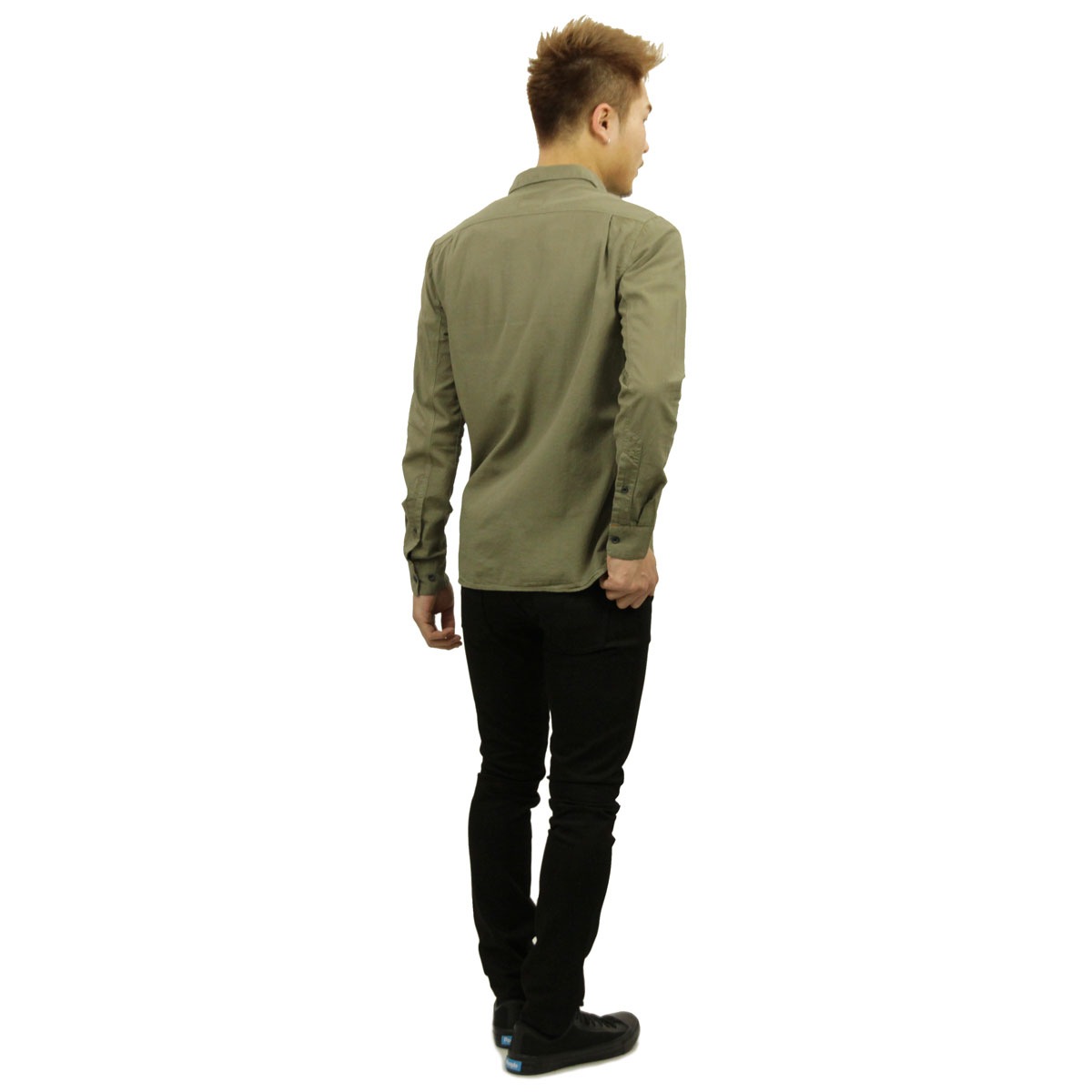 ̡ǥ   Ź Nudie Jeans Ĺµ   HENRY BATISTE GARMENT DYE SHIRT DESERT GREEN C11 140426 A62B B1C C1D D6E E08F