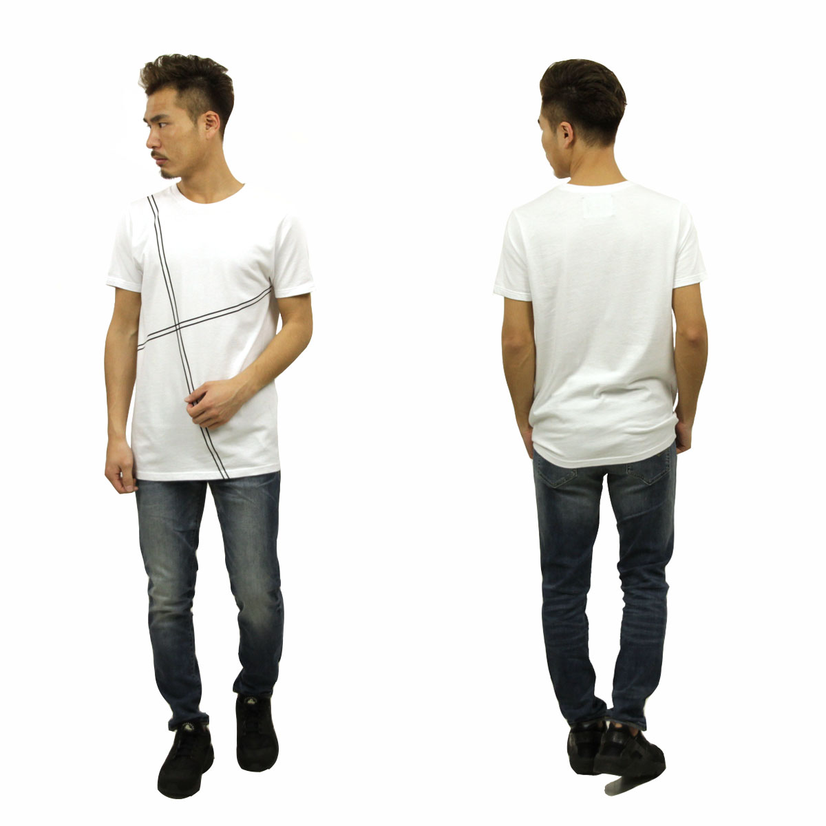 �ϥ� HAN KJOBENHAVN ��� TEE "BLACK LINES" 43 A56B B1C C1D D1E E01F