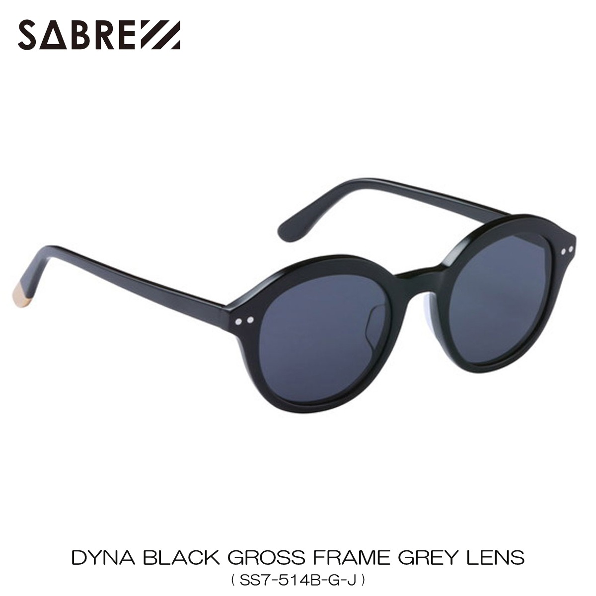 С SABRE Ź 󥰥饹 ᤬ DYNA BLACK GROSS FRAME GREY LENS SUNGLASS SS7-514B-G-J A55B B3C C3D D1E E13F