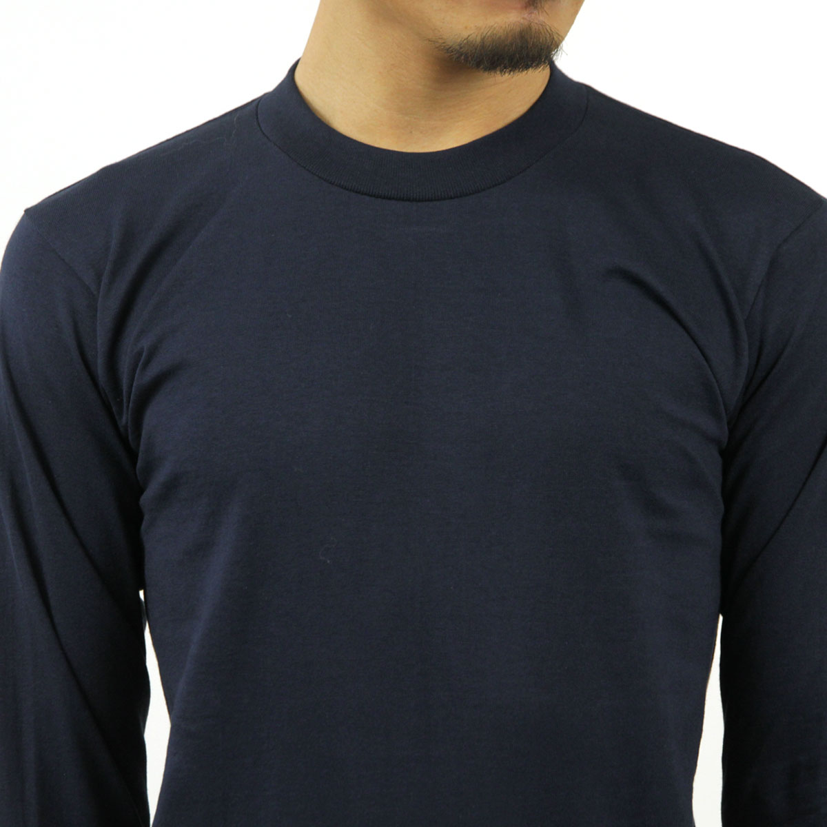 ץ T   PROCLUB ĹµT 롼ͥåĹµT HEAVY WEIGHT COTTON LONG SLEEVE CREW NECK T-SHIRT NAVY #114  礭 AB6B B1C C1D D2E E06F