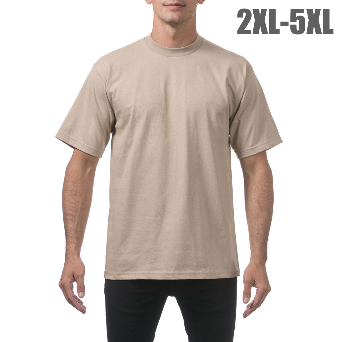 �ץ������ T����� ��� ��������Ź PROCLUB ȾµT����� ���롼�ͥå�T����� �إӡ��������� �礭�������� HEAVY WEIGHT COTTON SHORT SLEEVE CREW NECK T-SHIRT KHAKI #101 AB6B B1C C1D D1E E05F