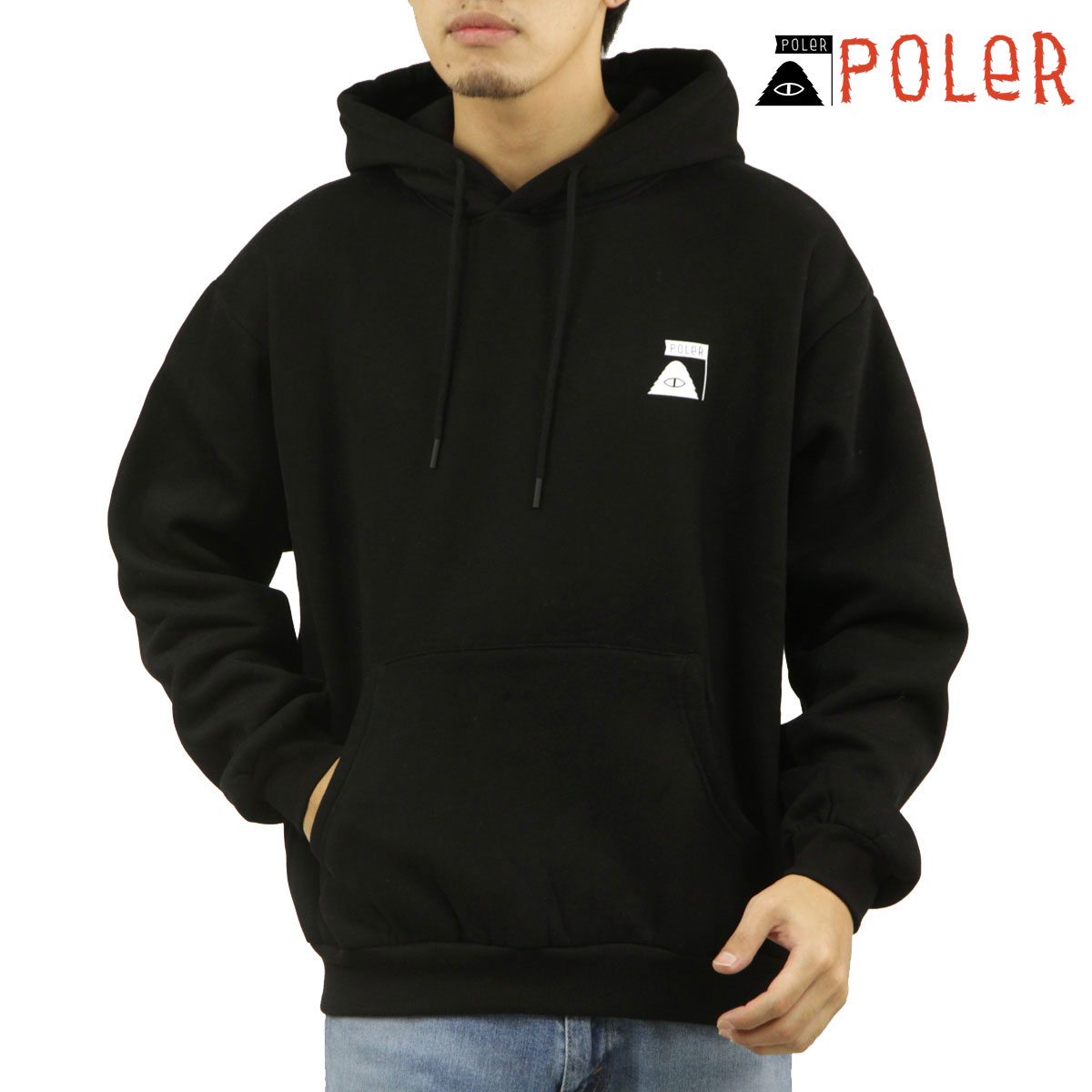 �ݡ��顼 ��� �ץ륪���С��ѡ����� ��������Ź POLER ���� �ա��ǥ��� �������å� SUMMIT HOOD FLEECE D 243MCV0067-BLK BLACK