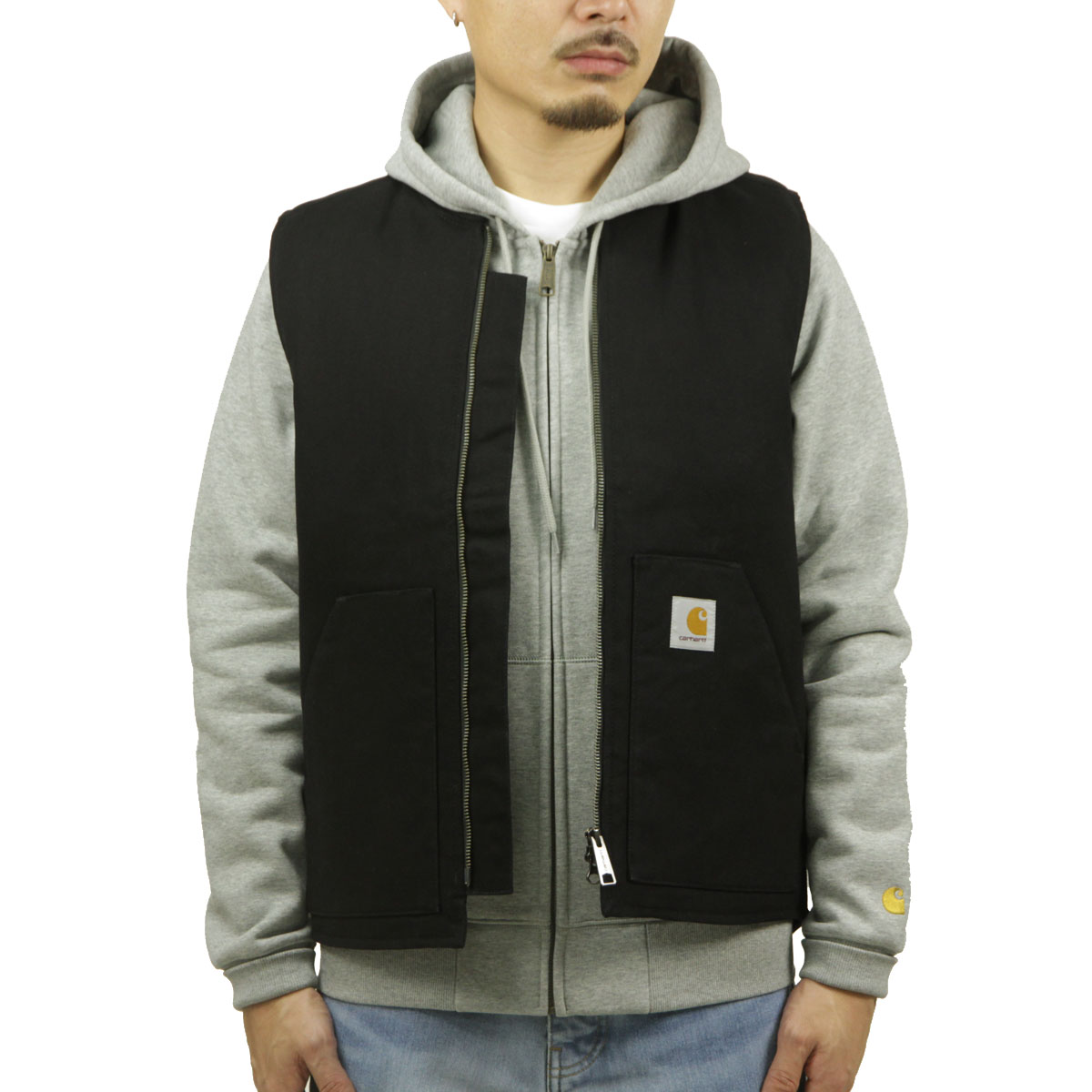 �����ϡ��� ��� �٥��� ������ CARHARTT WIP �������� ���åץ��å� ���� CLASSIC VEST BLACK I035695 8901 AB0B B1C C1D D4E E13F