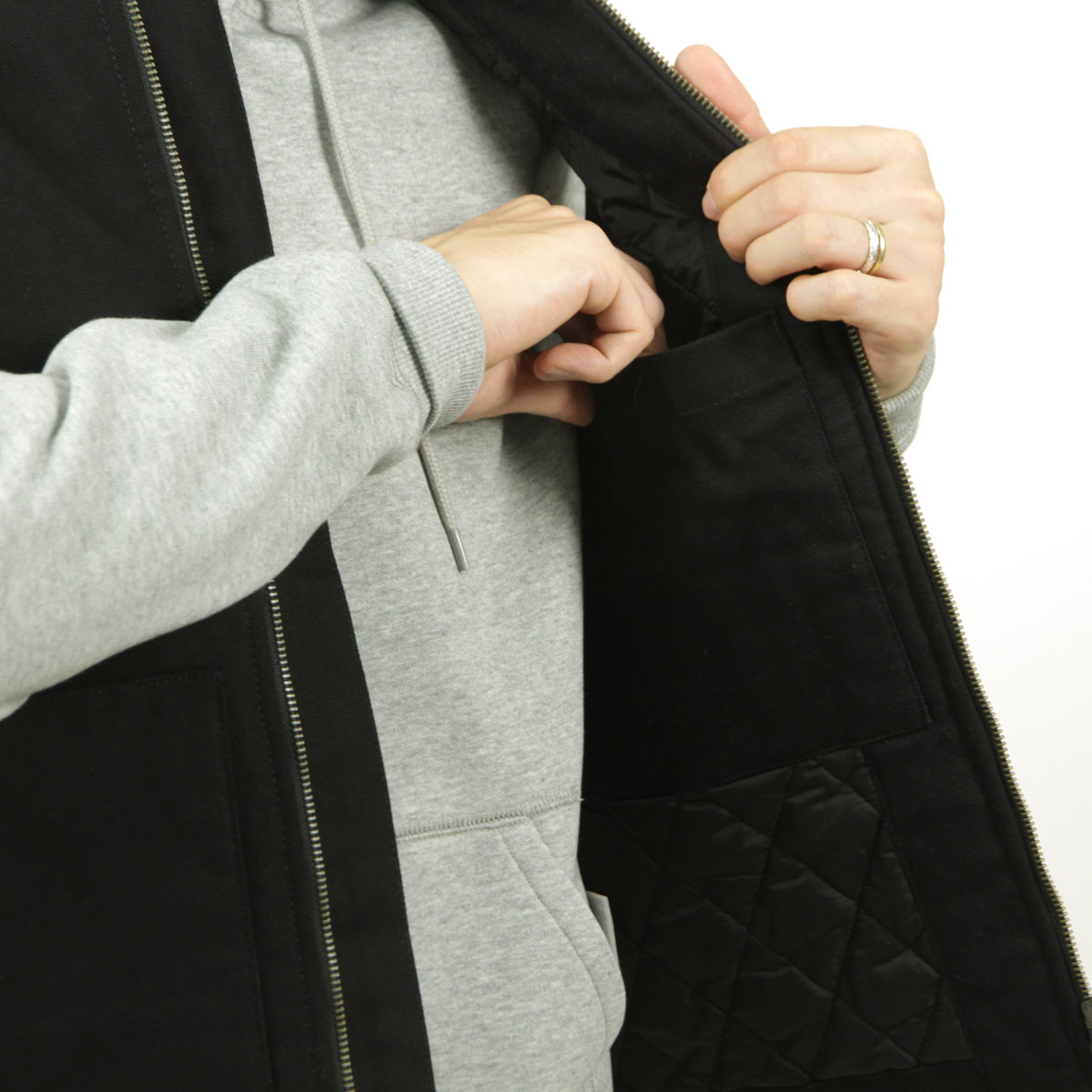 �����ϡ��� ��� �٥��� ������ CARHARTT WIP �������� ���åץ��å� ���� CLASSIC VEST BLACK I035695 8901 AB0B B1C C1D D4E E13F