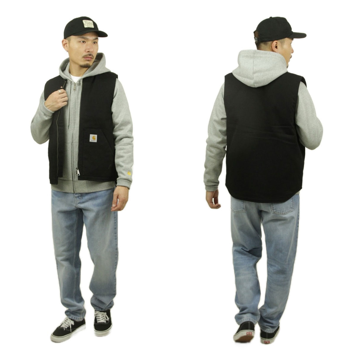 �����ϡ��� ��� �٥��� ������ CARHARTT WIP �������� ���åץ��å� ���� CLASSIC VEST BLACK I035695 8901 AB0B B1C C1D D4E E13F