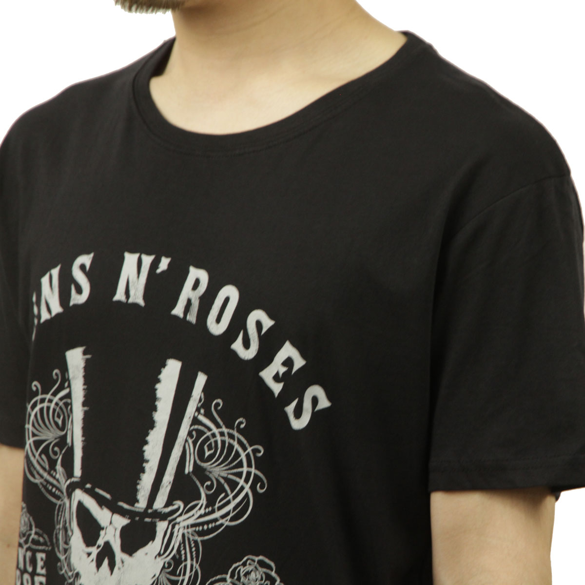 �ߥ塼���å��ƥ� ��� �Х��T����� ������ MUSIC TEE Ⱦµ ���å�T����� ���󥺡�����ɡ��������� GUNS N`ROSES VOLUME MUSIC ROCK TEE BLACK