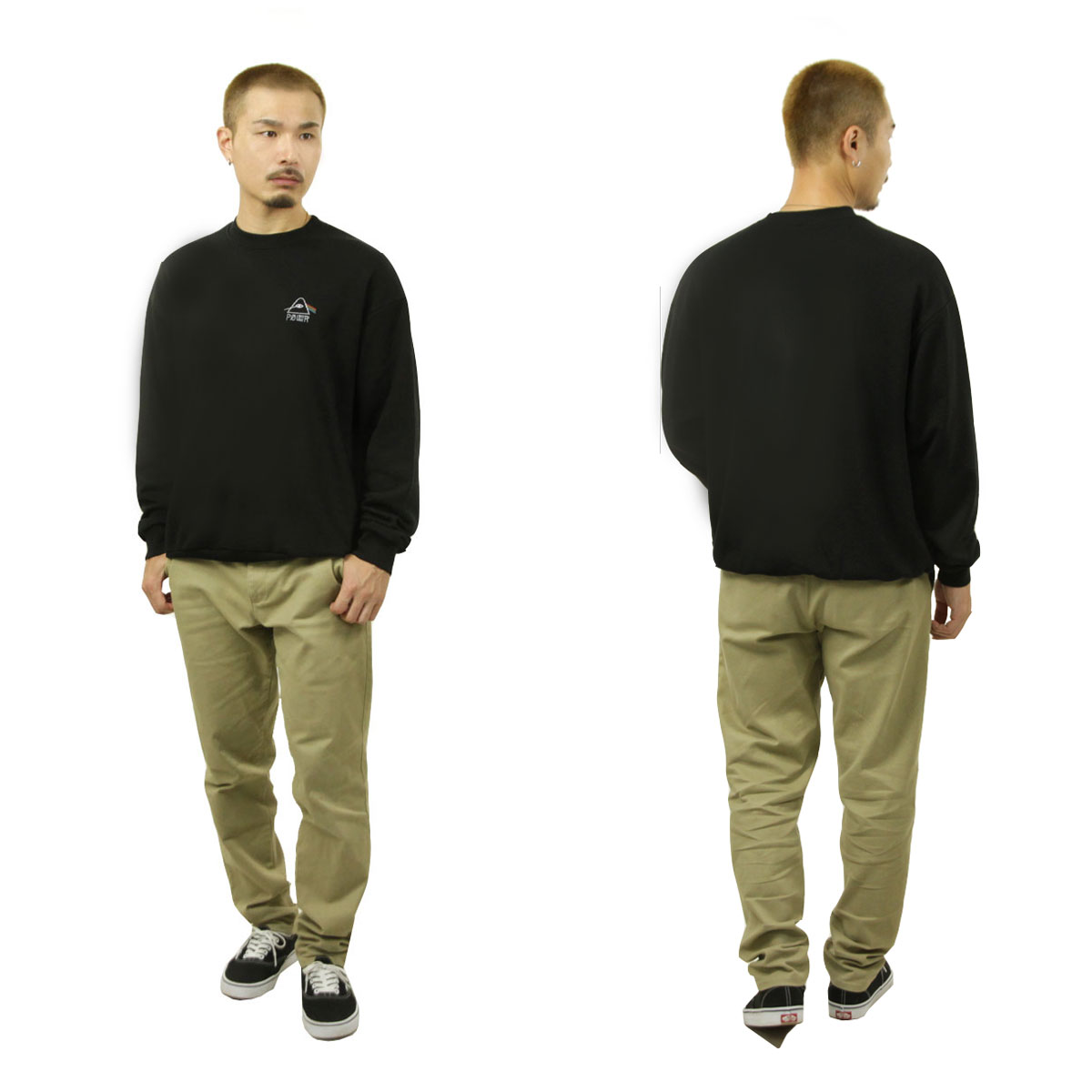 �ݡ��顼 ��� �������å� ��������Ź POLER ���롼�ͥå� ���� �ȥ졼�ʡ� PSYCHEDELIC LOGO CREW 253MCV0041 263MCV0050 - BLK BLACK A79B B1C C1D D5E E13F