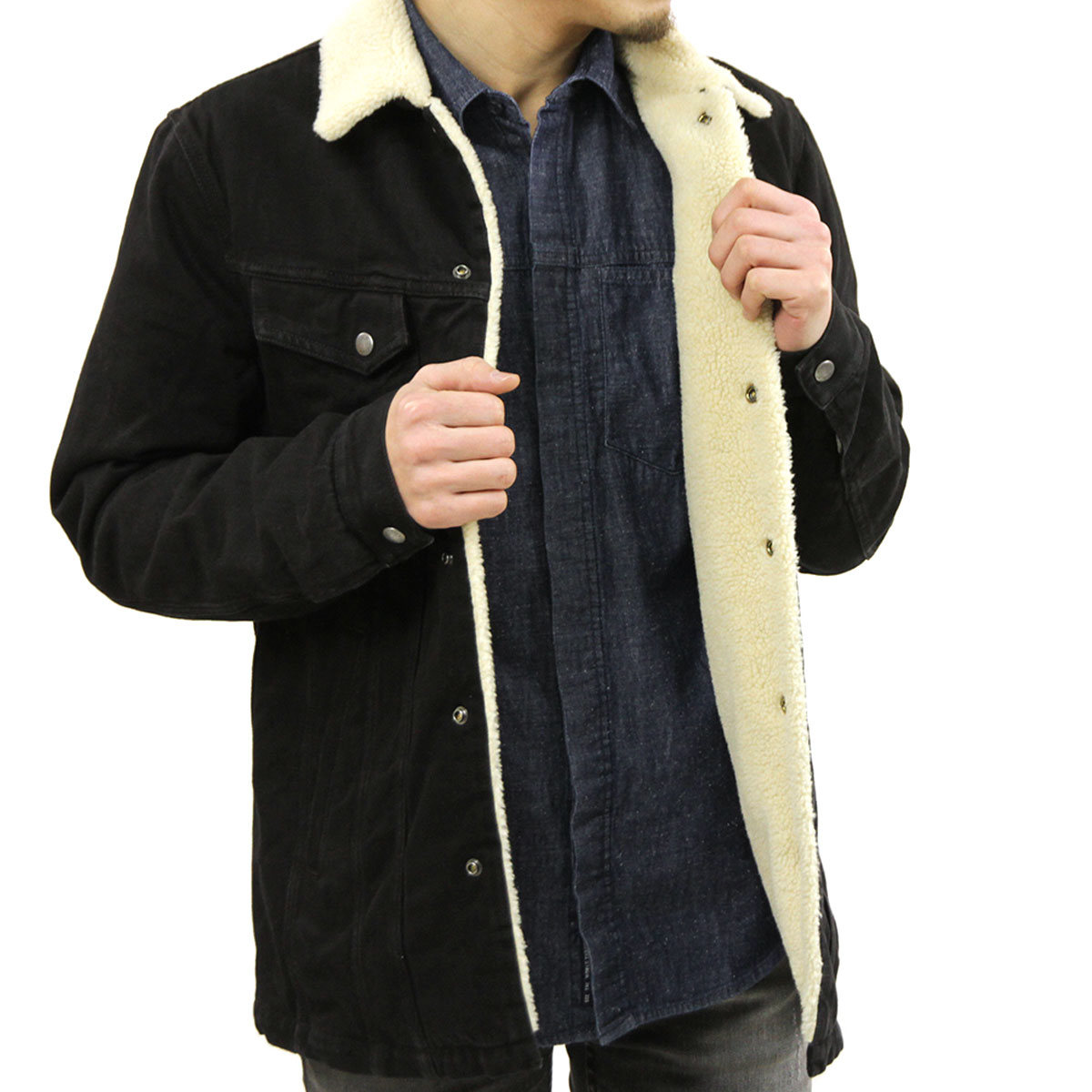 �̡��ǥ��������� ���㥱�å� ��� ��������Ź Nudie Jeans �������� ������㥱�å� LENNY WORK JACKET BLACK 160684 B01 A62B B1C C1D D4E E13F