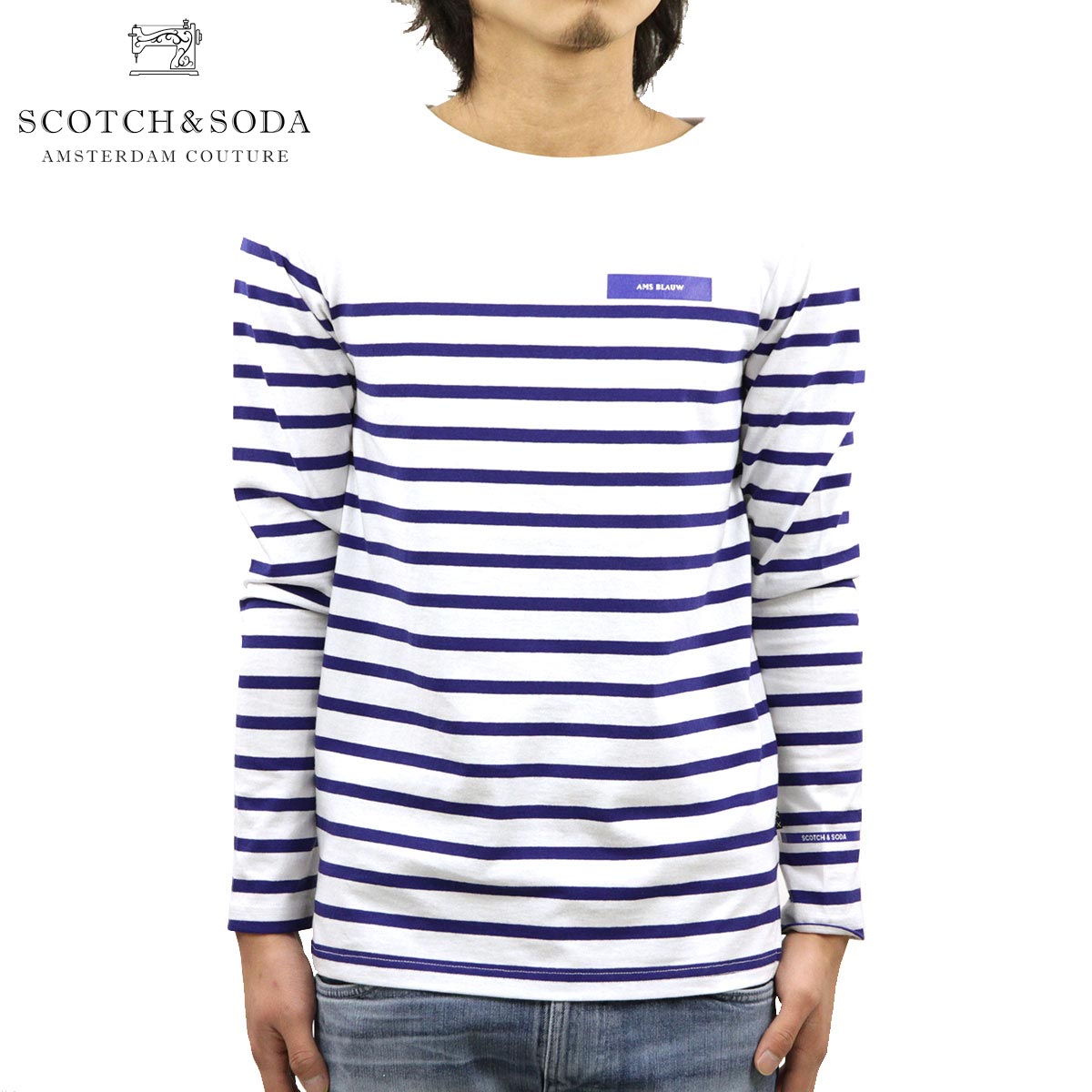 �����å�����ɥ����� ����T ��� ��������Ź SCOTCH��SODA ĹµT����� �ܡ��ȥͥå�T����� BOAT NECK ENGINEERED STIRPES LONG SLEEVE TEE 150526 83401 19 COMBO C