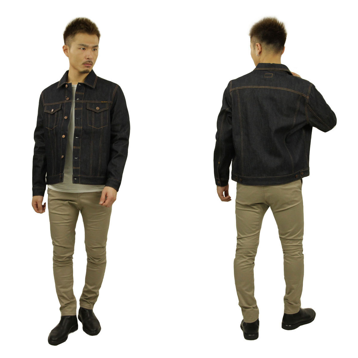 �̡��ǥ��������� �������� ��� ��������Ź Nudie Jeans �ǥ˥ॸ�㥱�å� ��������� JERRY DENIM JACKET DRY RING B26 160649 A62B B1C C1D D4E E06F