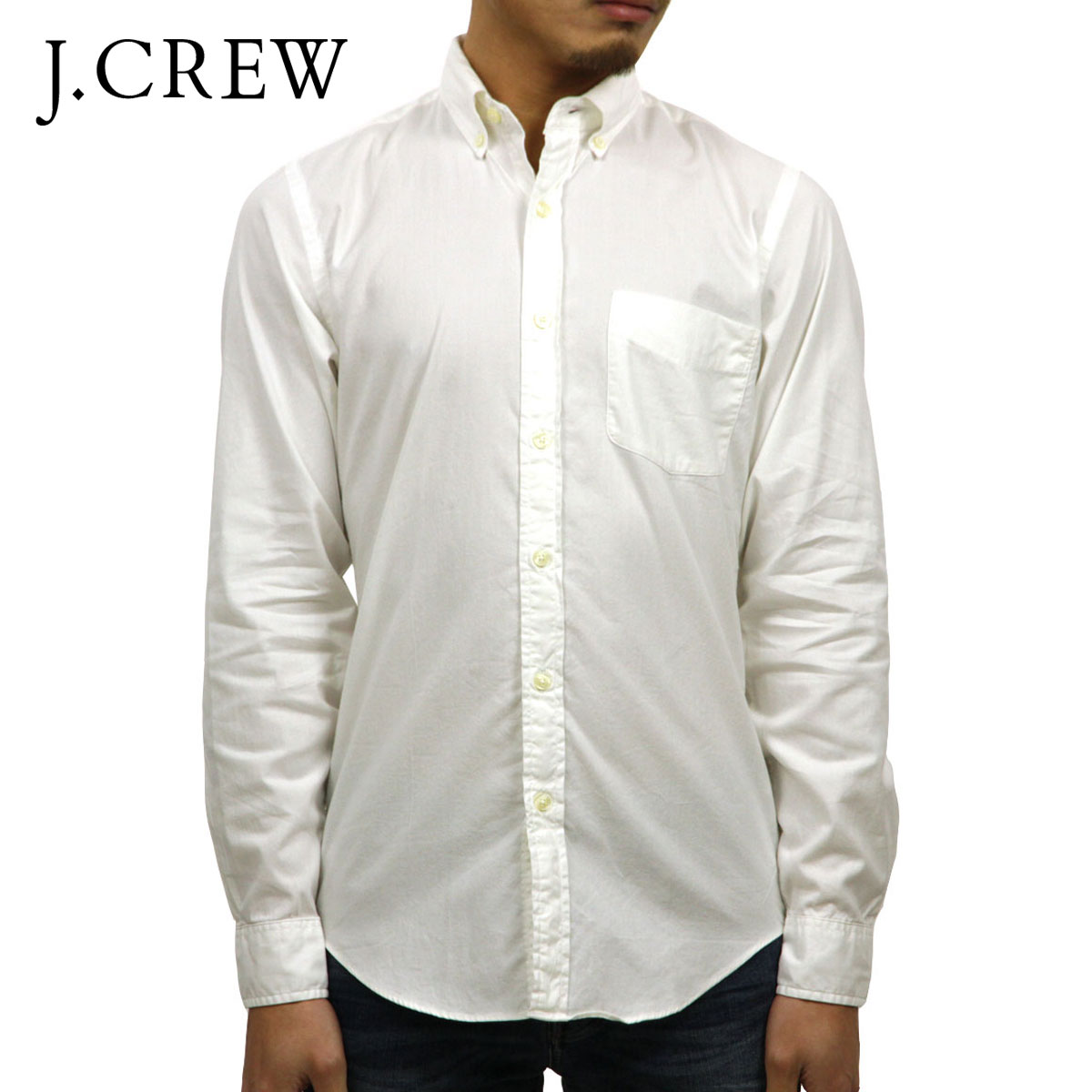 ���������롼 ����� ��� ������ J.CREW Ĺµ����� �ܥ�������󥷥��  B.D SHIRT �ۥ磻�� A38B B1C C1D D6E E01F