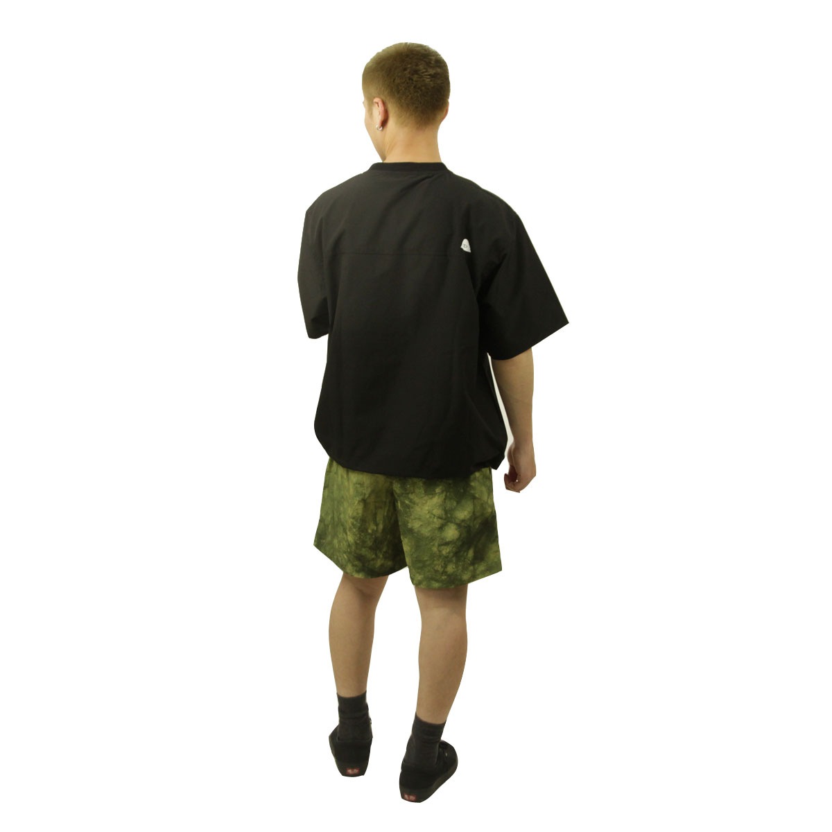 �ݡ��顼 ��� ���硼�ȥѥ�� ��������Ź POLER �������� �ϡ��եѥ�� TIE DYE HYBRID SHORT PANTS DC 251MCV0021-GRN GREEN TIE DYE