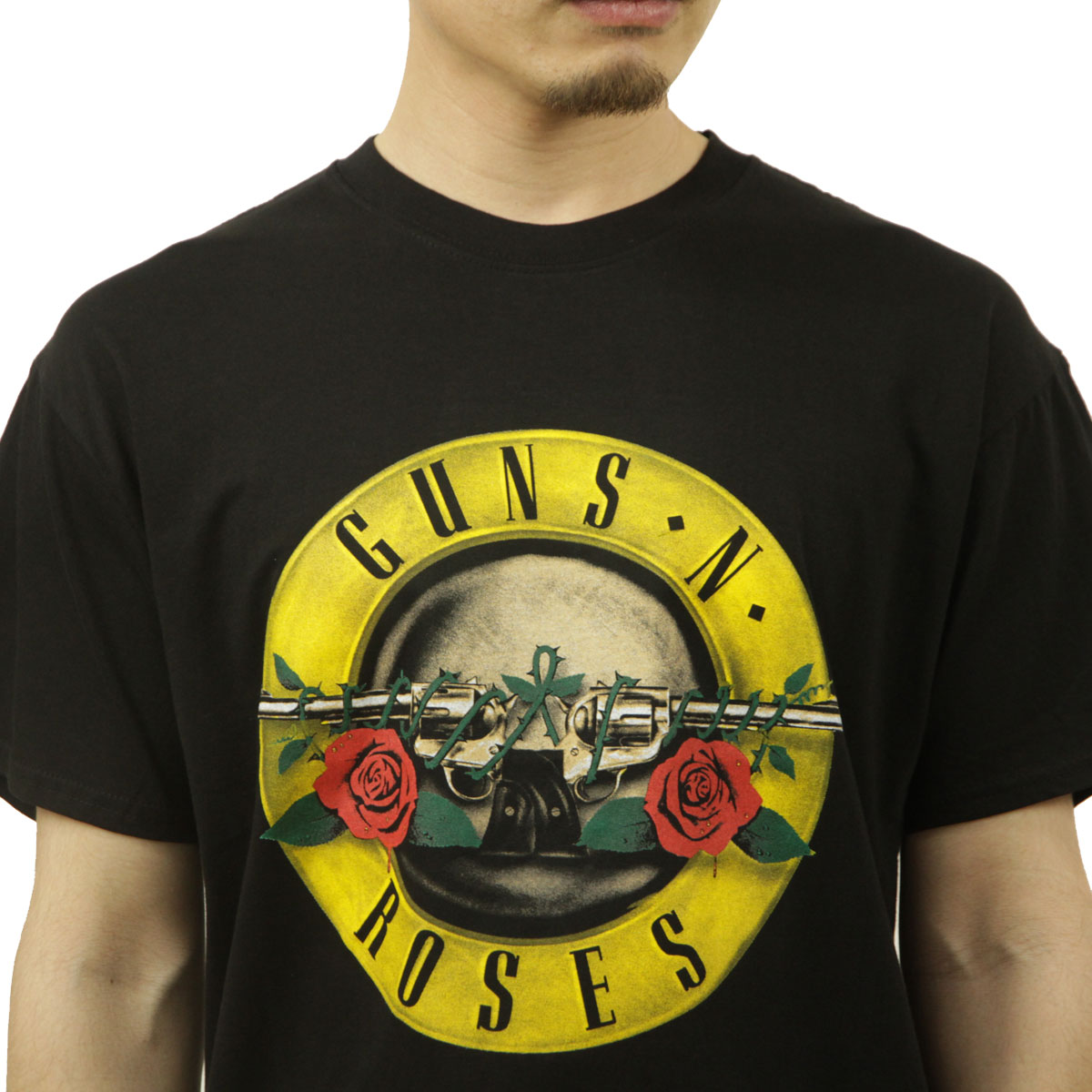 �ߥ塼���å��ƥ� ��� �Х��T����� ������ MUSIC TEE Ⱦµ ���å�T����ĥ��󥺡�����ɡ��������� ���� GUNS N`ROSES CLASSIC LOGO MUSIC ROCK TEE BLACK