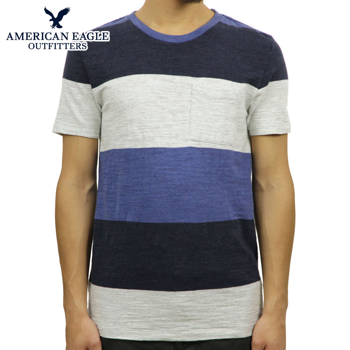 ����ꥫ�󥤡����� T����� ������ AMERICAN EAGLE ȾµT�����  AE STRIPE TEE 1162-9263-410 A04B B1C C1D D1E E06F